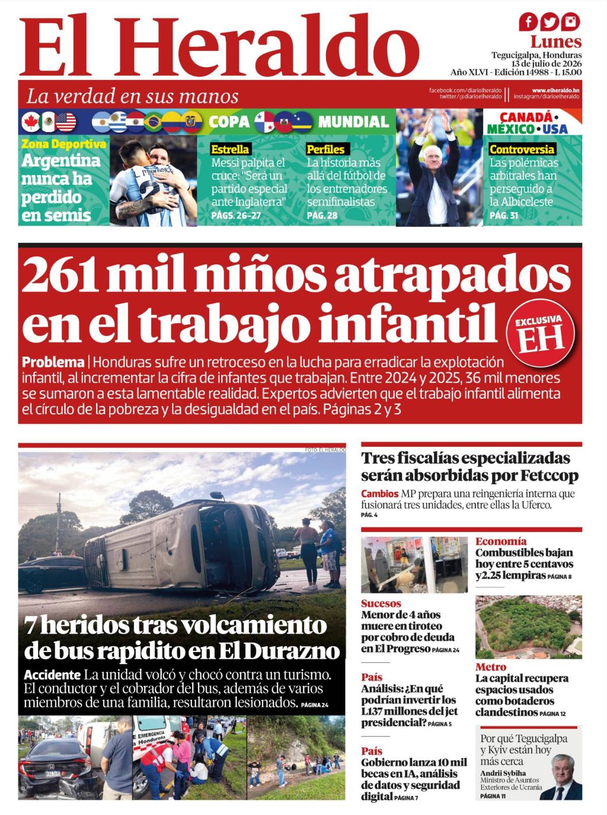 261 mil niños atrapados en trabajo infantil