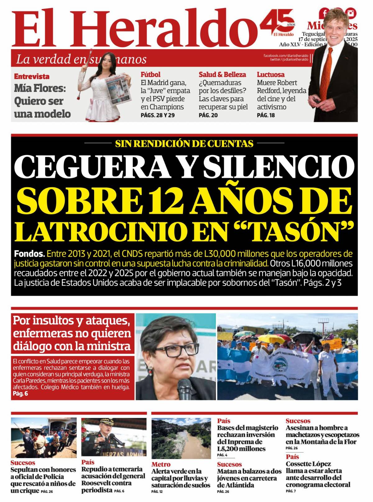 Ceguera y silencio sobre 12 años de latrocinio en tasón