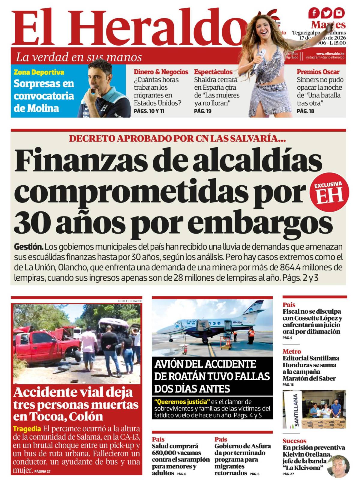 Finanzas de alcaldías comprometidas por 30 años por embargos