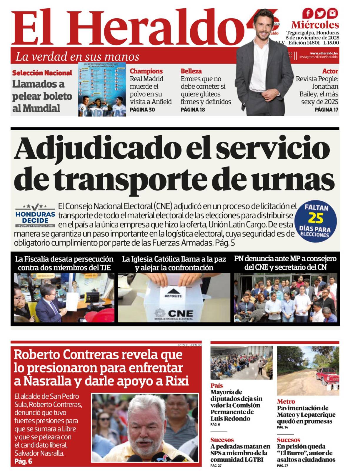 Adjudicado el servicio de transporte de urnas