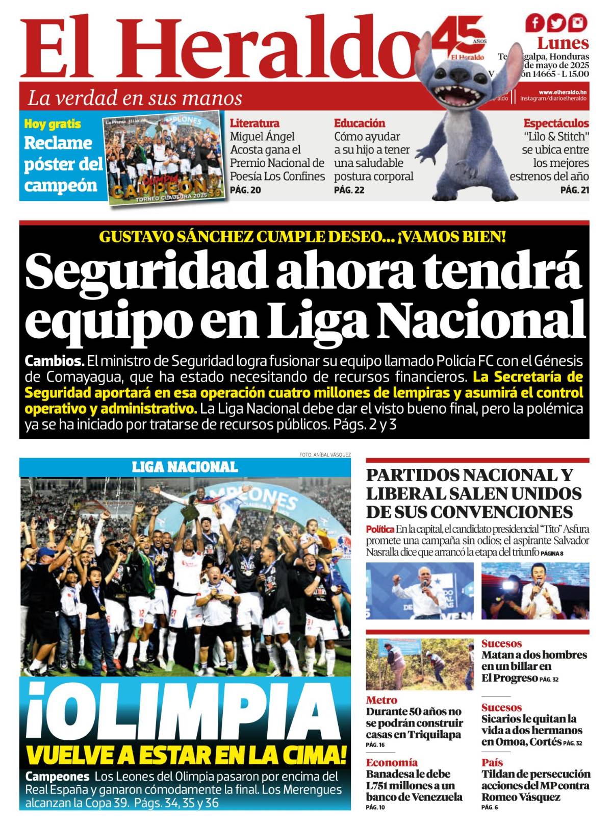 Seguridad ahora tendrá equipo en Liga Nacional