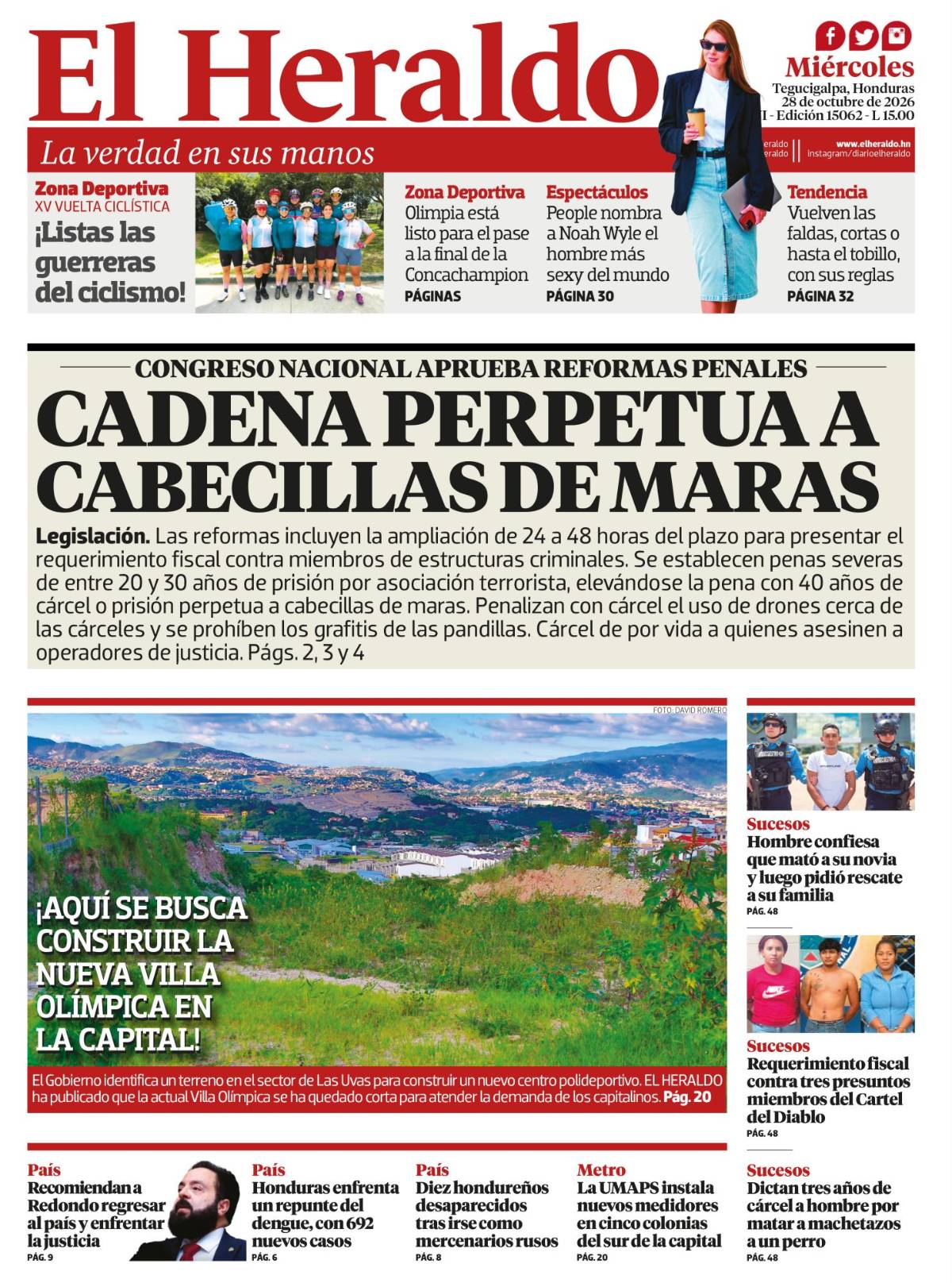Cadena perpetua a cabecillas de maras