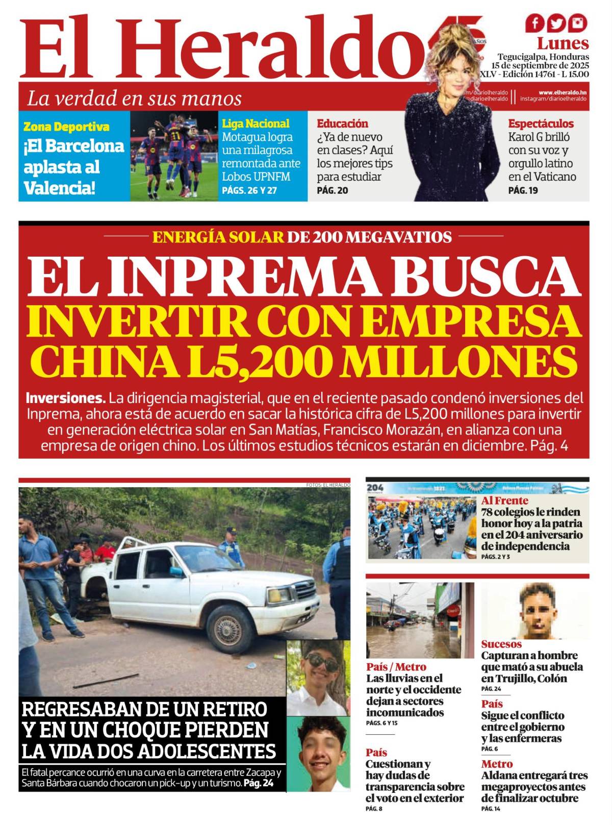 El Inprema busca invertir con empresa china L5,200 millones