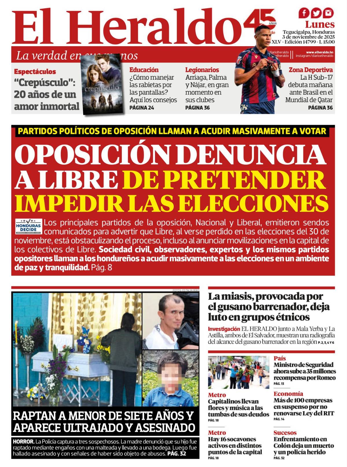 Oposición denuncia a Libre de pretender impedir las elecciones