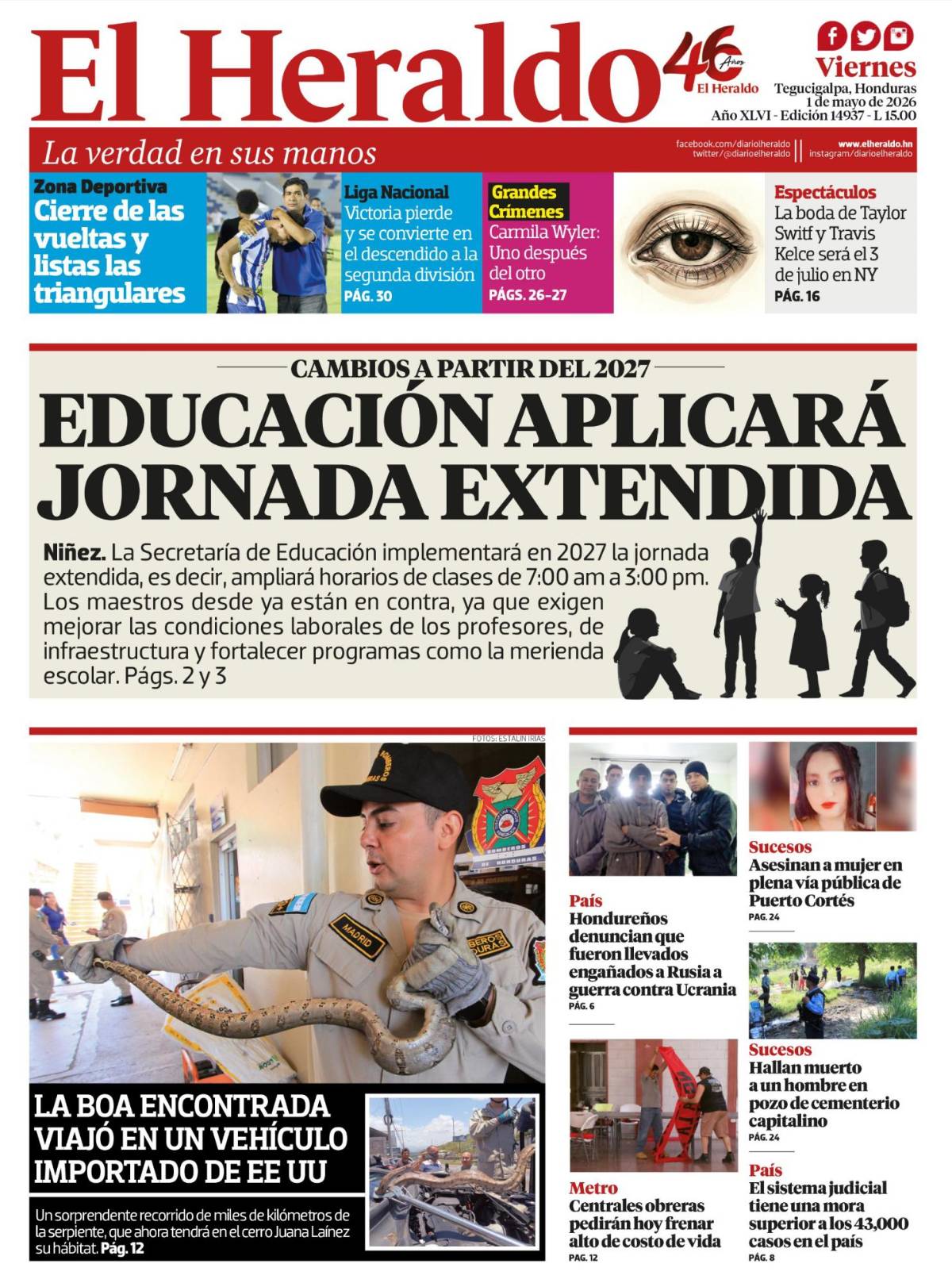 Educación aplicará jornada extendida
