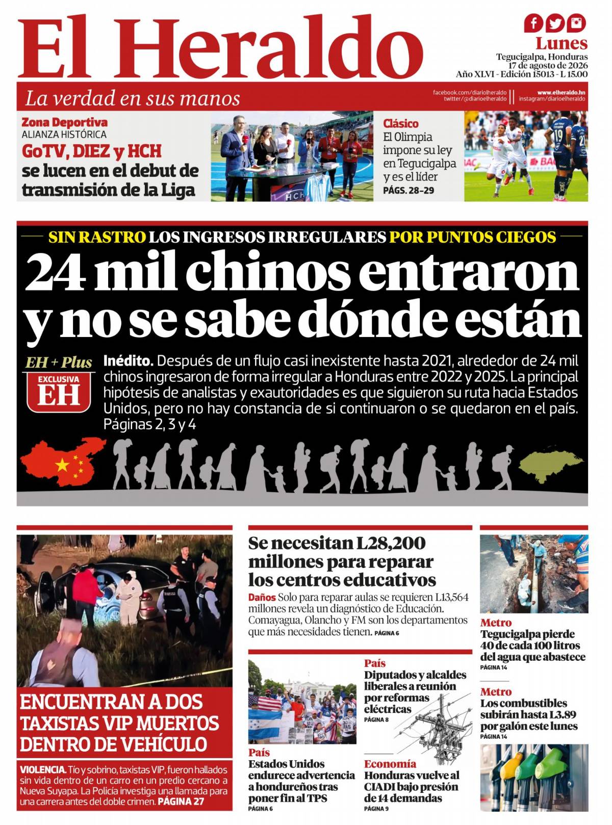 24 mil chinos entraron y no se sabe dónde están
