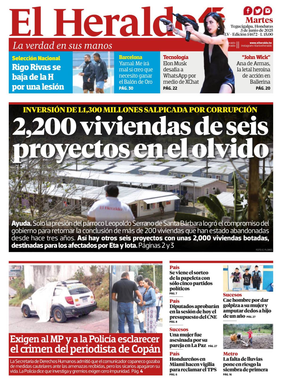 2,200 viviendas de seis proyectos en el olvido