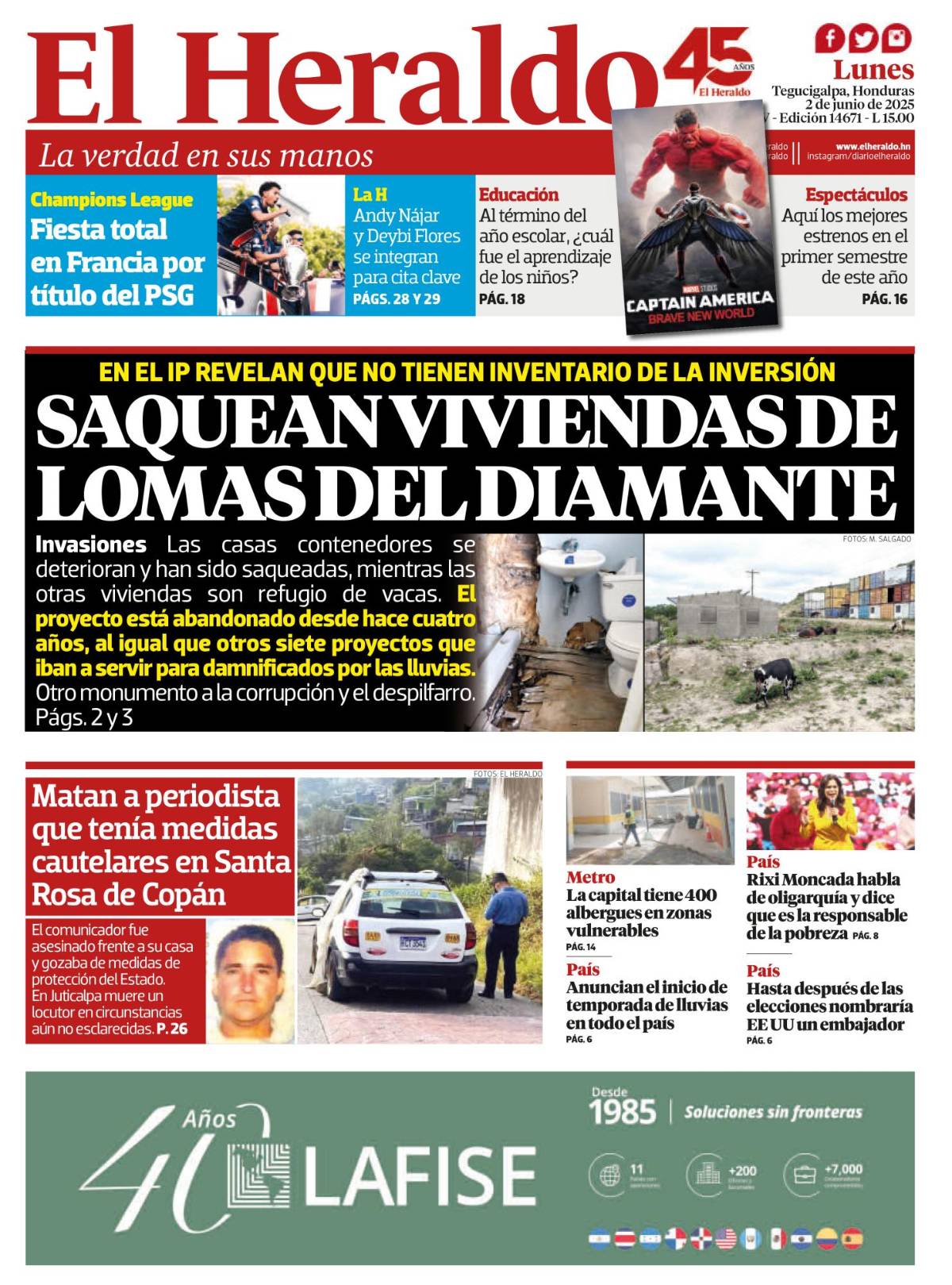 Saquean viviendas de Lomas del Diamante