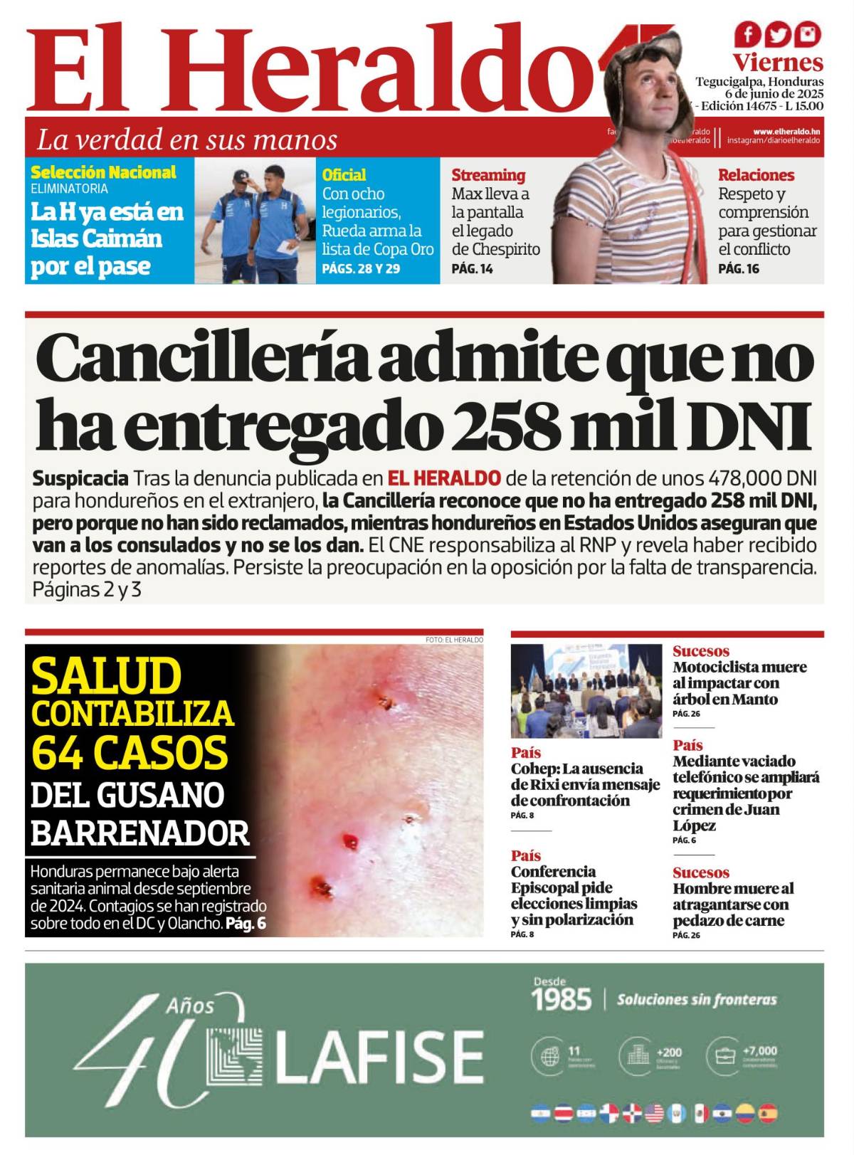 Cancillería admite que no ha entregado 258 mil DNI