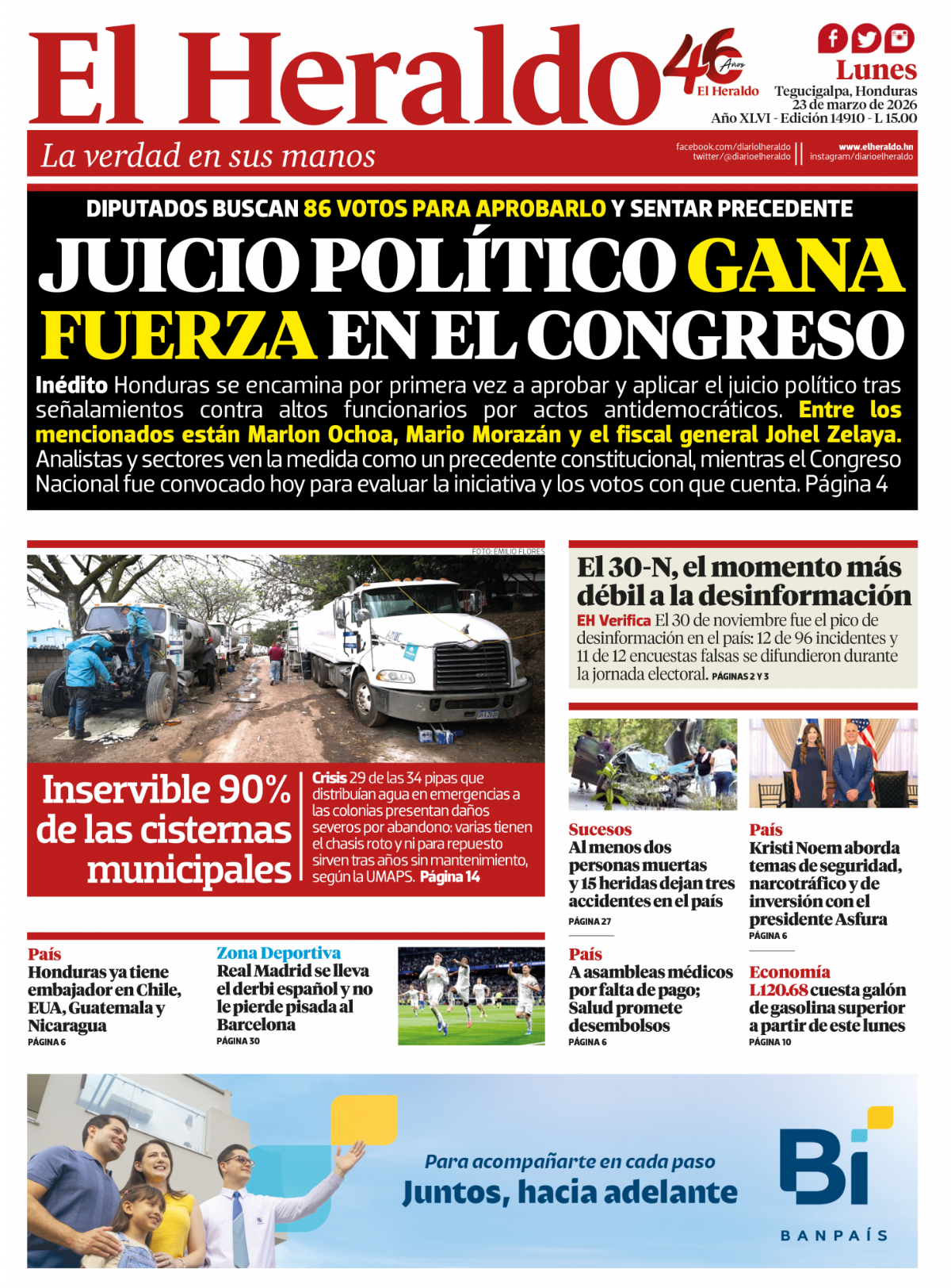 Juicio político gana fuerza en el Congreso