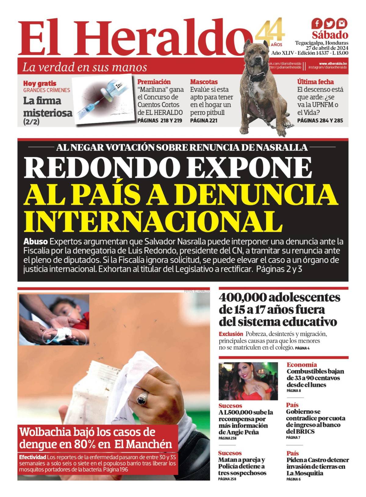 Redondo expone al país a denuncia internacional
