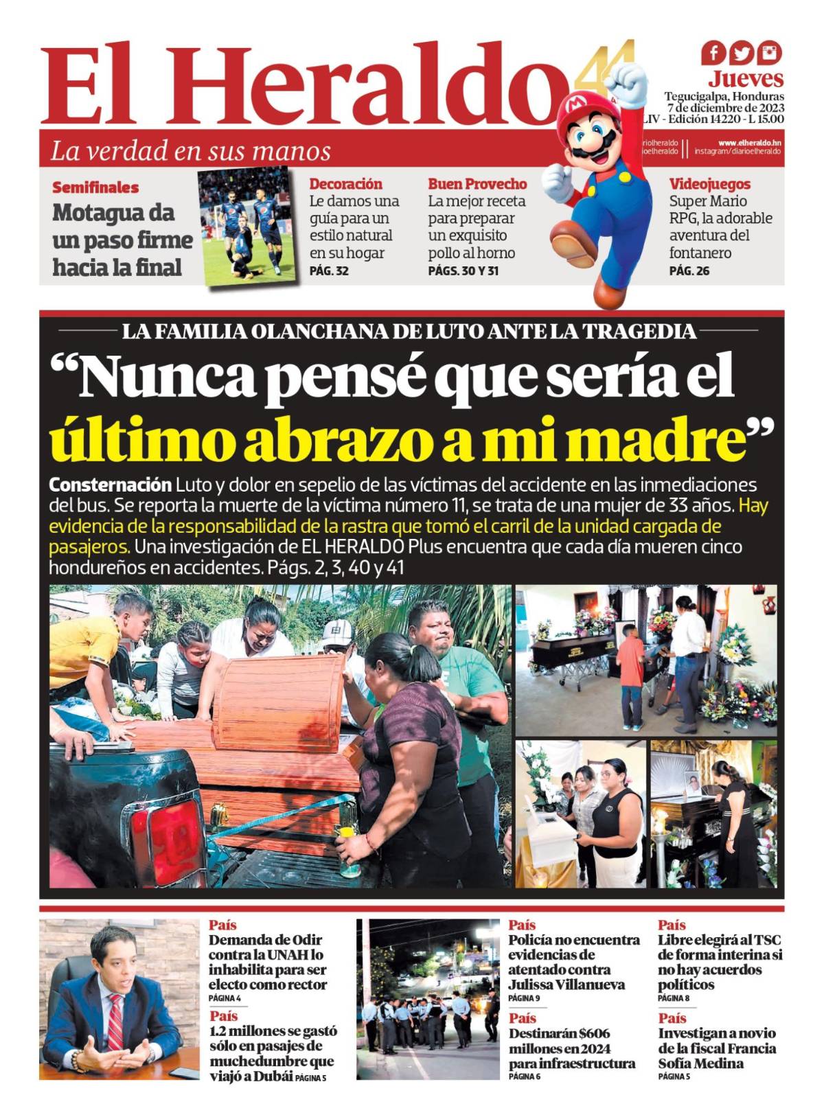 “Nunca pensé que sería el último abrazo de mi madre”