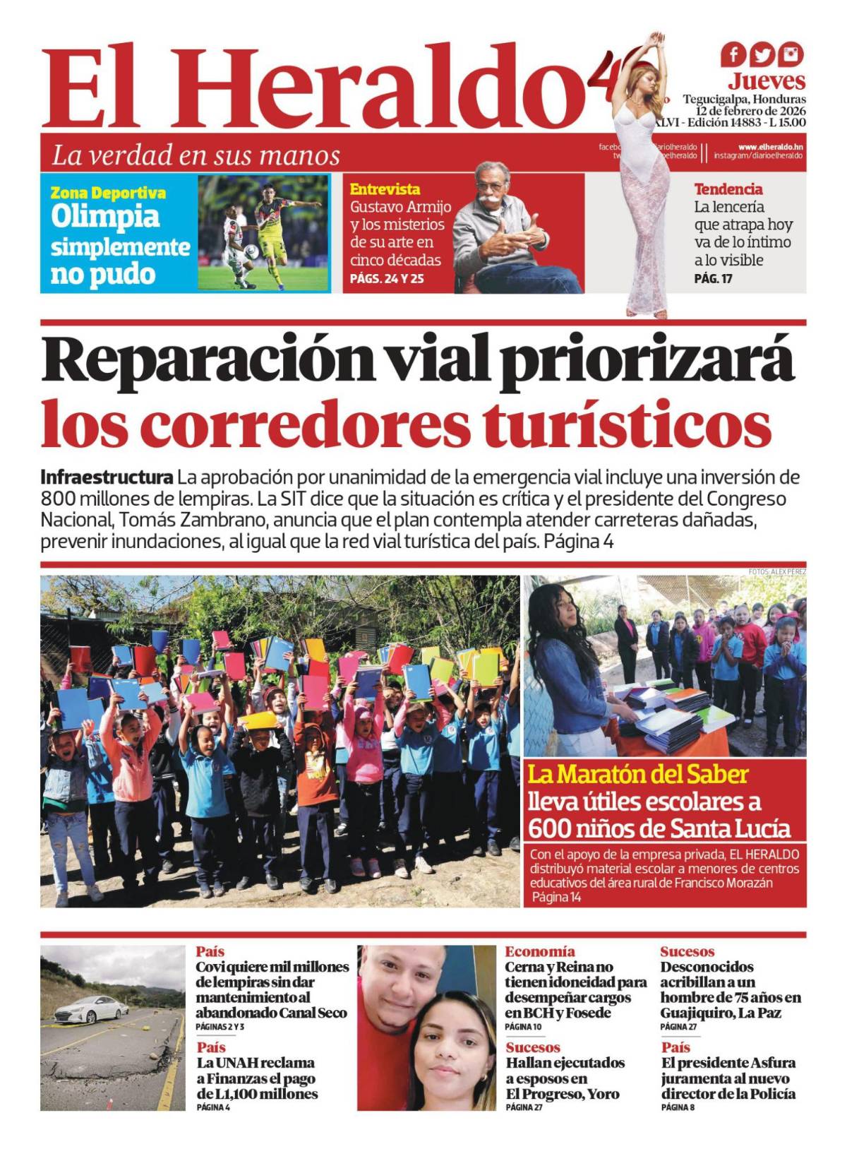 Reparación vial priorizará los corredores turísticos