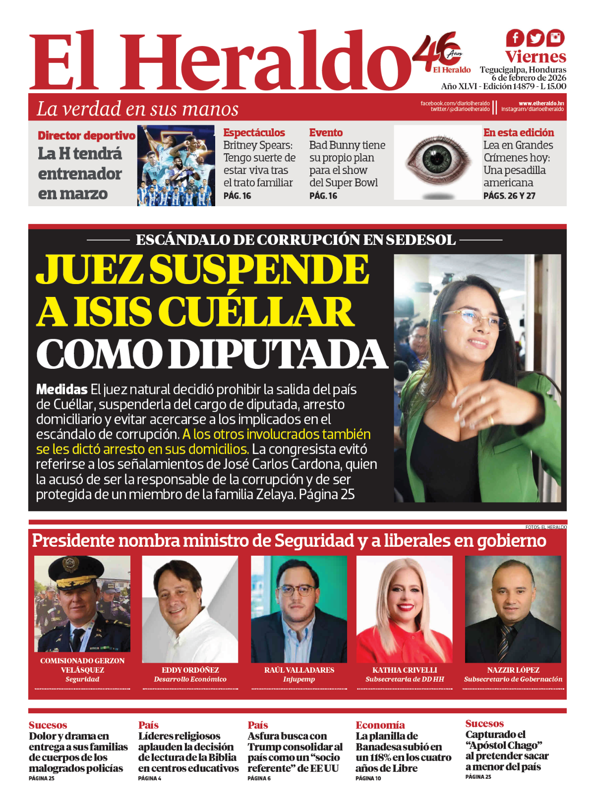 Juez suspende a Isis Cuéllar como diputada