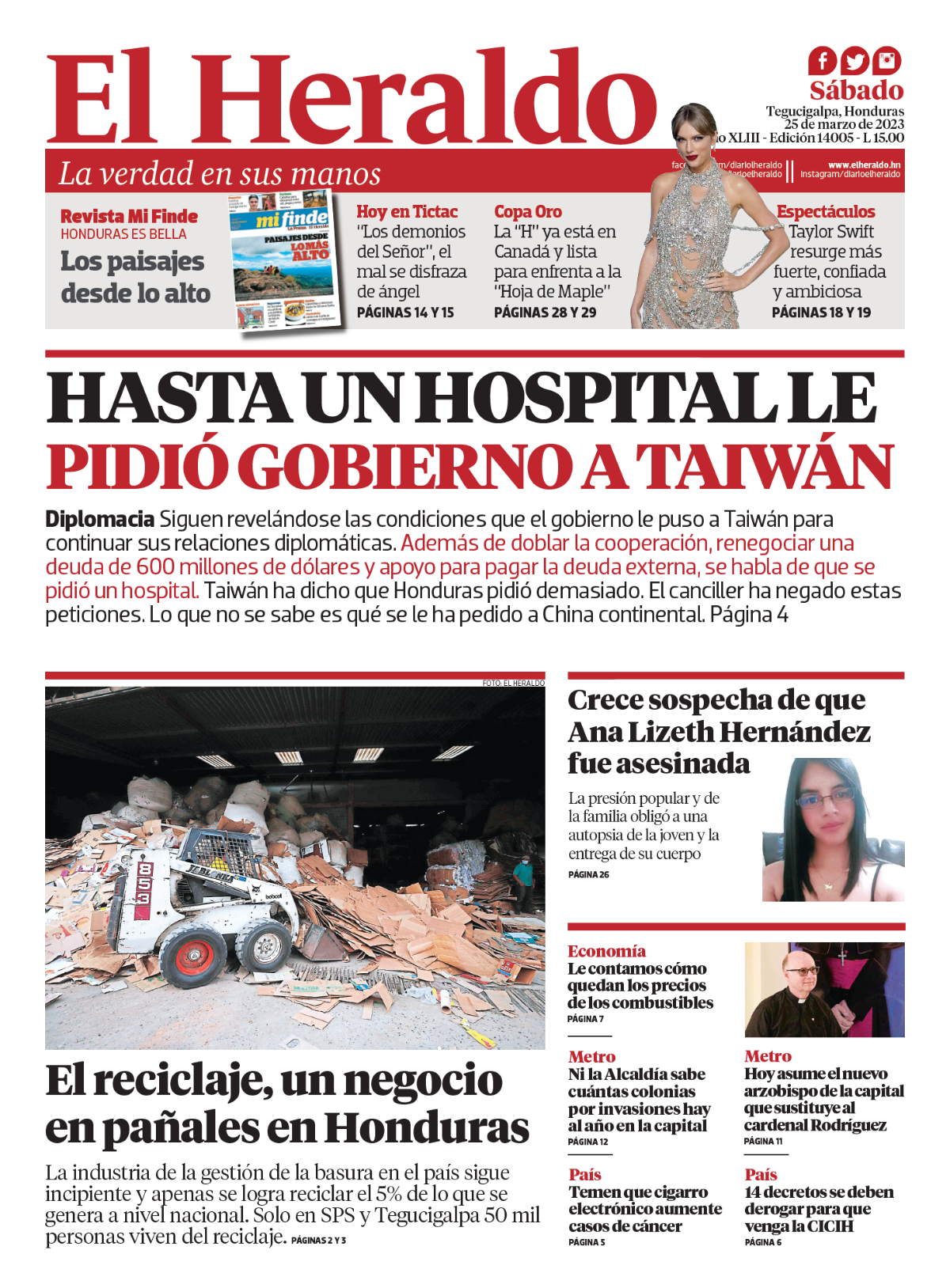 Hasta un hospital le pidió el gobierno a Taiwán