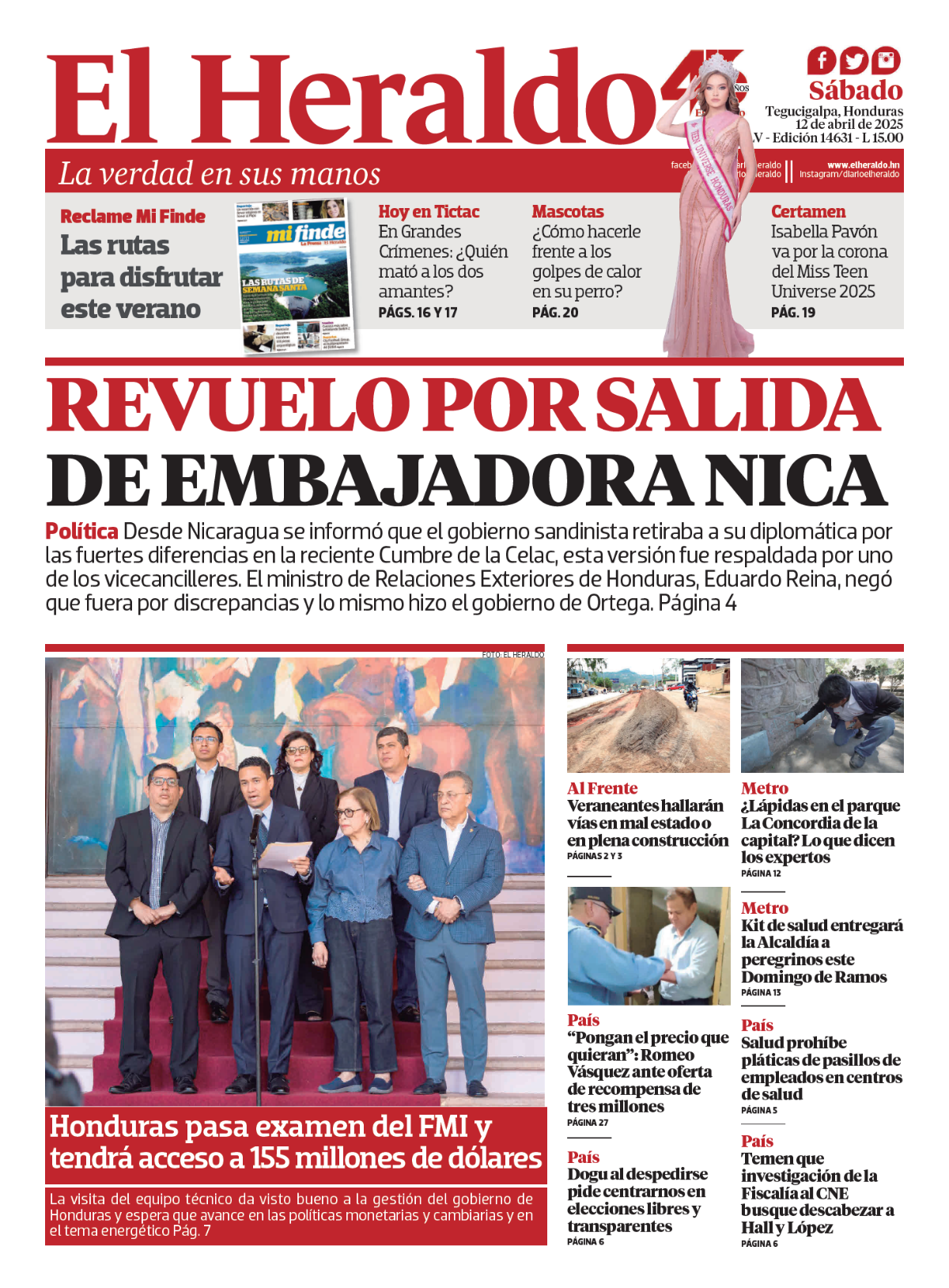 Revuelo por salida de embajadora nica