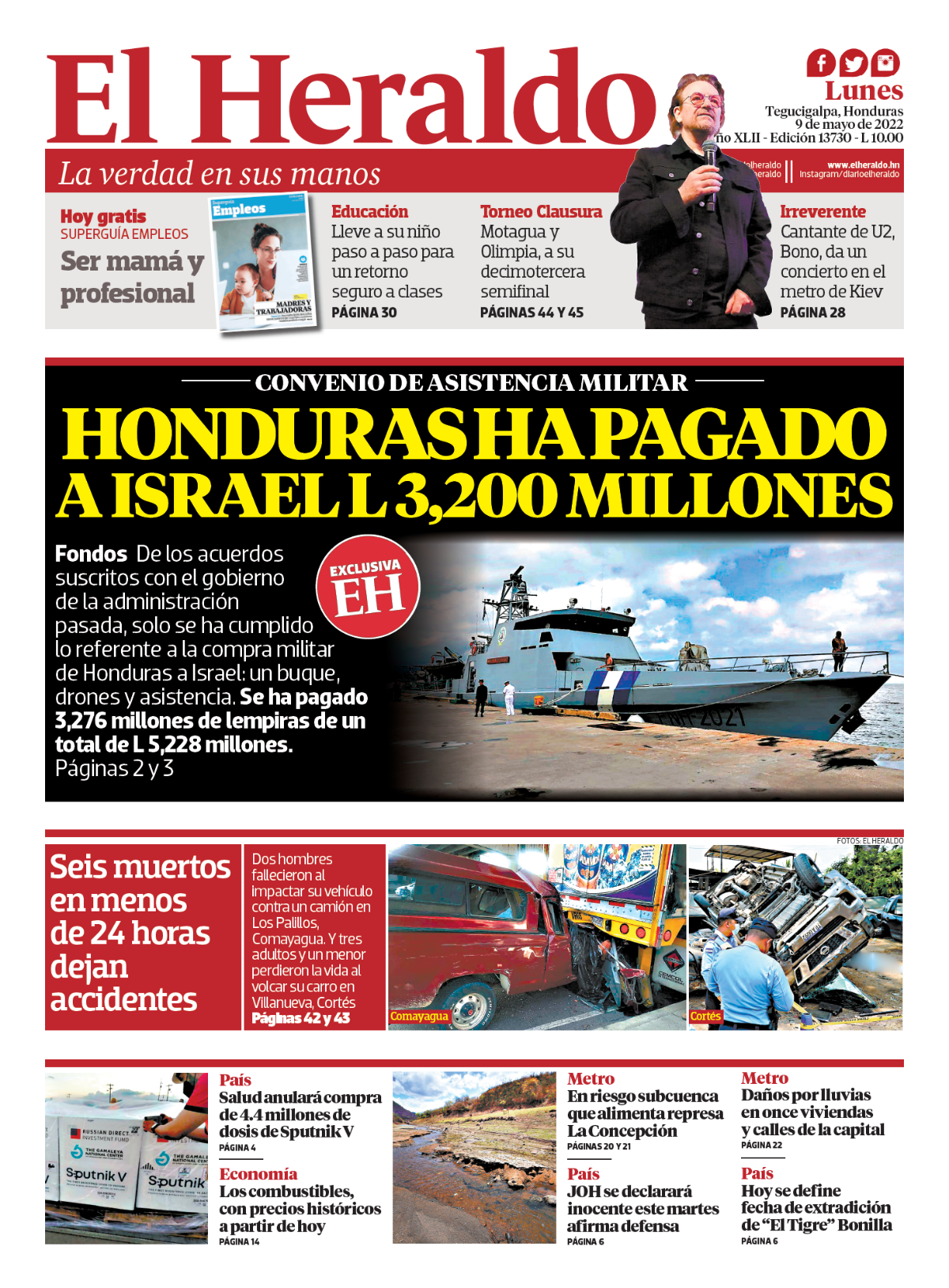 Honduras ha pagado a Israel L 3,200 millones