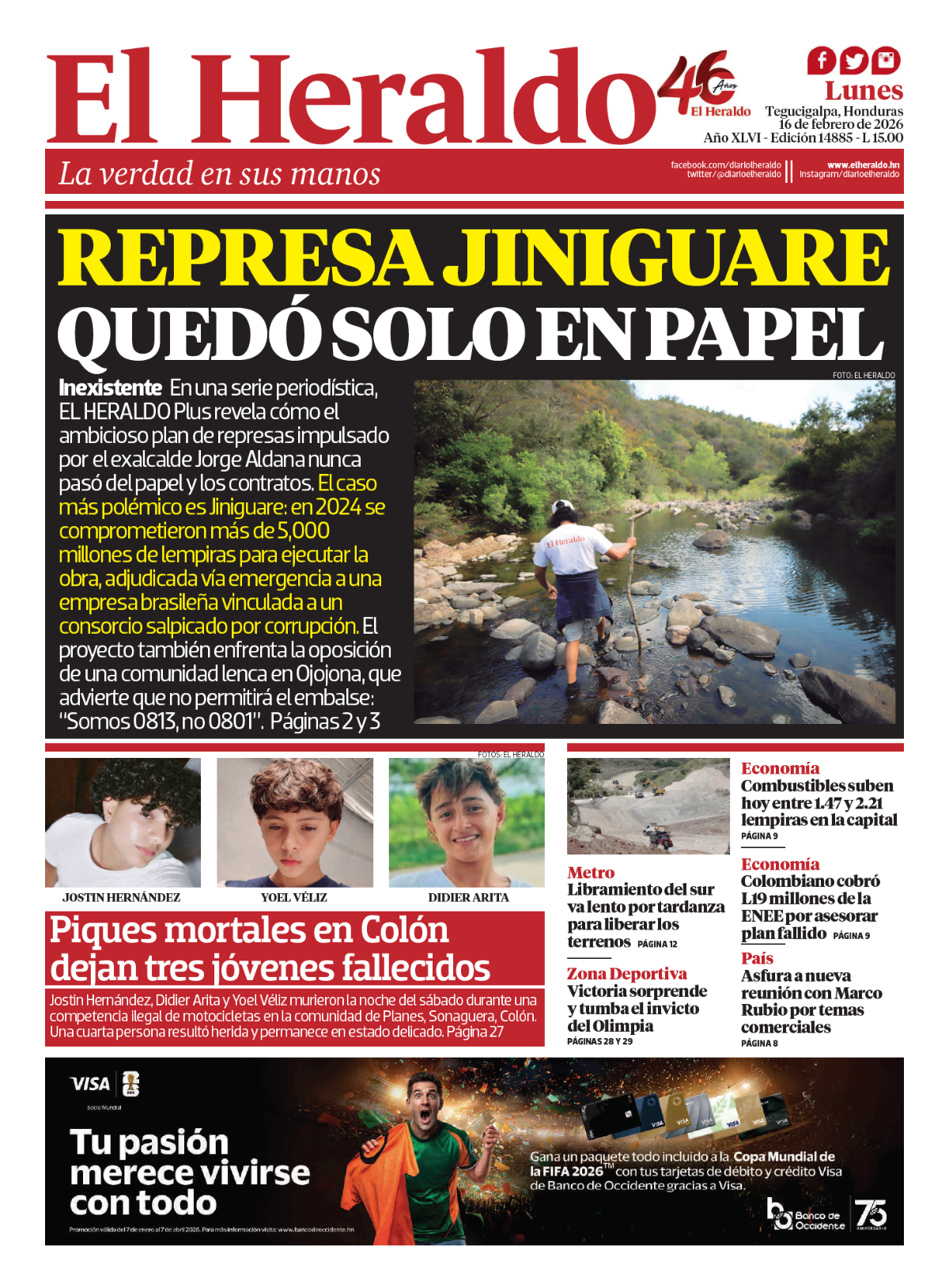 Represa Jiniguare quedó solo en papel