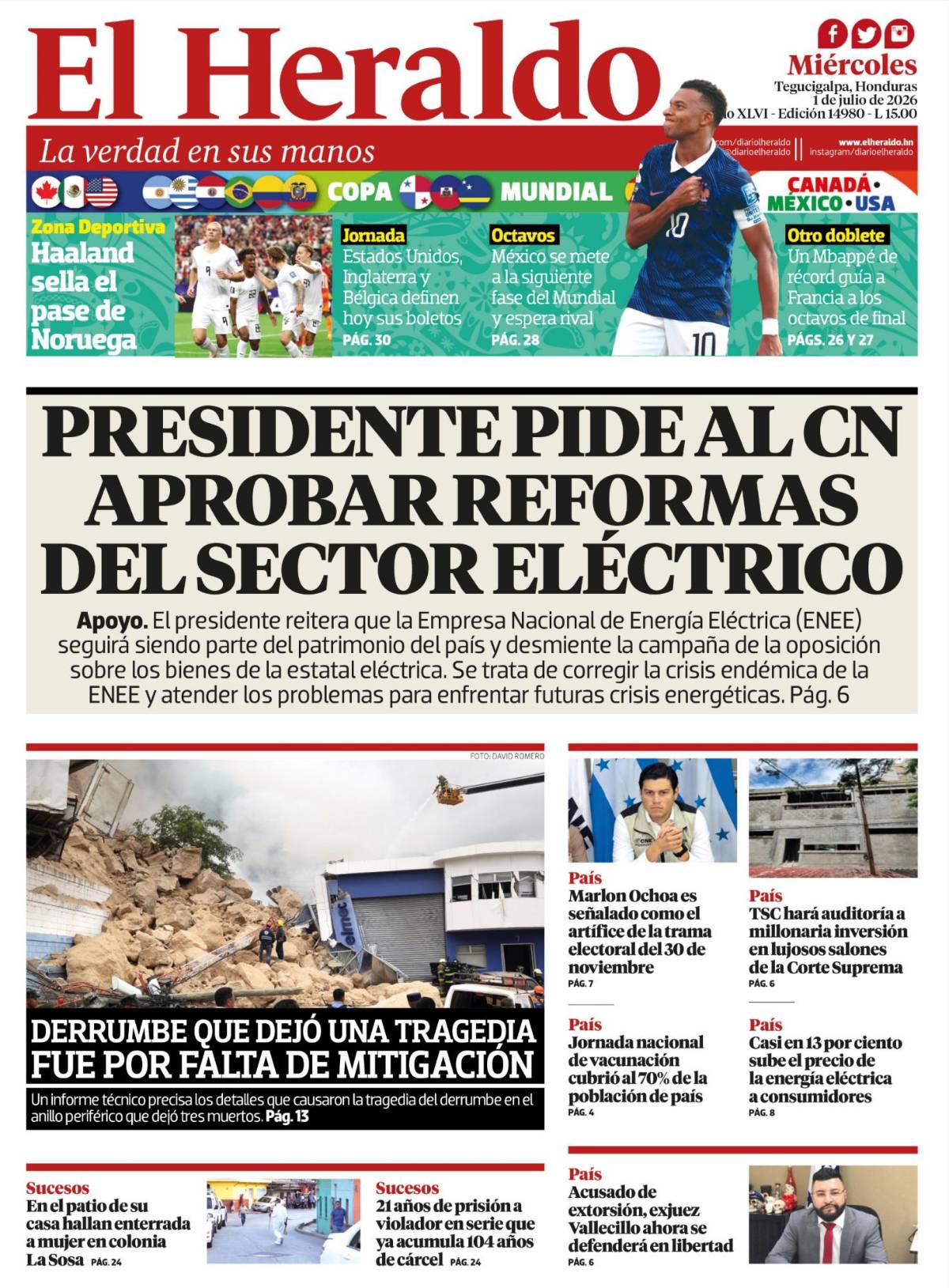 Presidente pide al CNE aprobar reformas del sector eléctrico