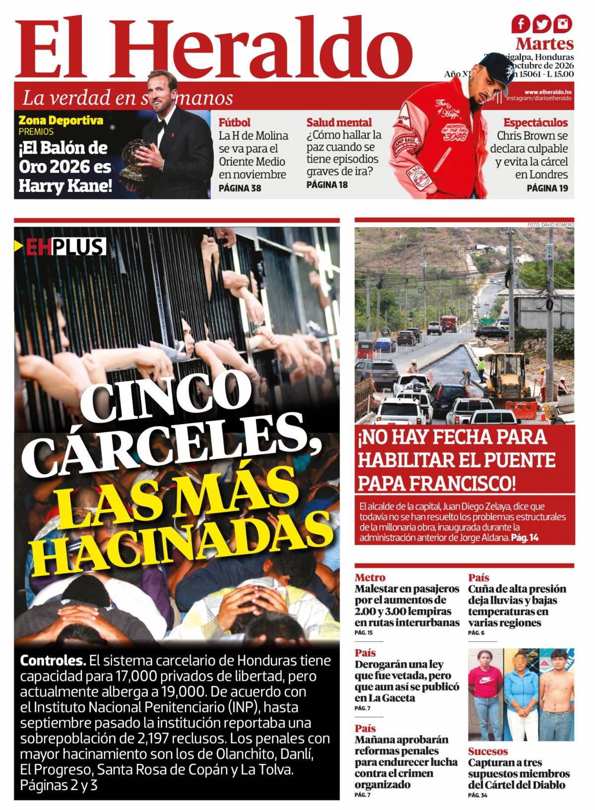 Cinco cárceles, las más hacinadas