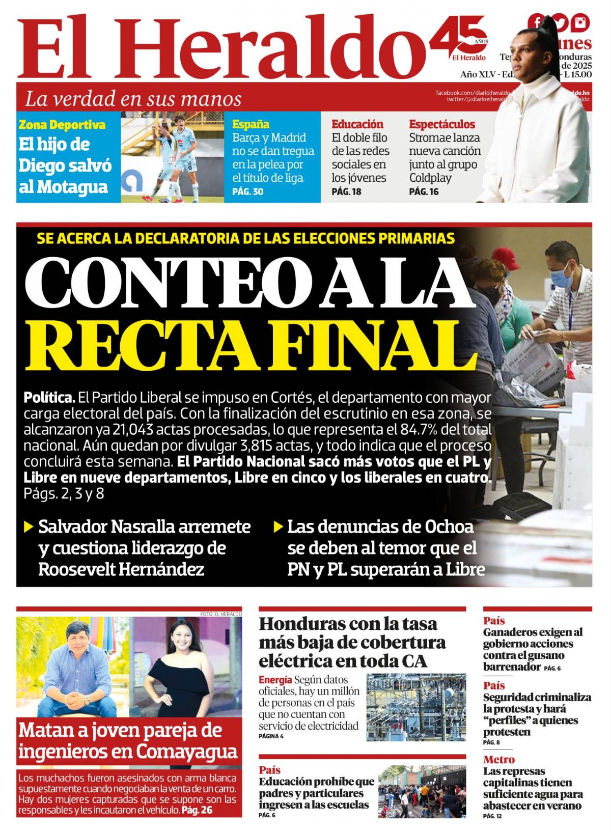 Conteo a la recta final