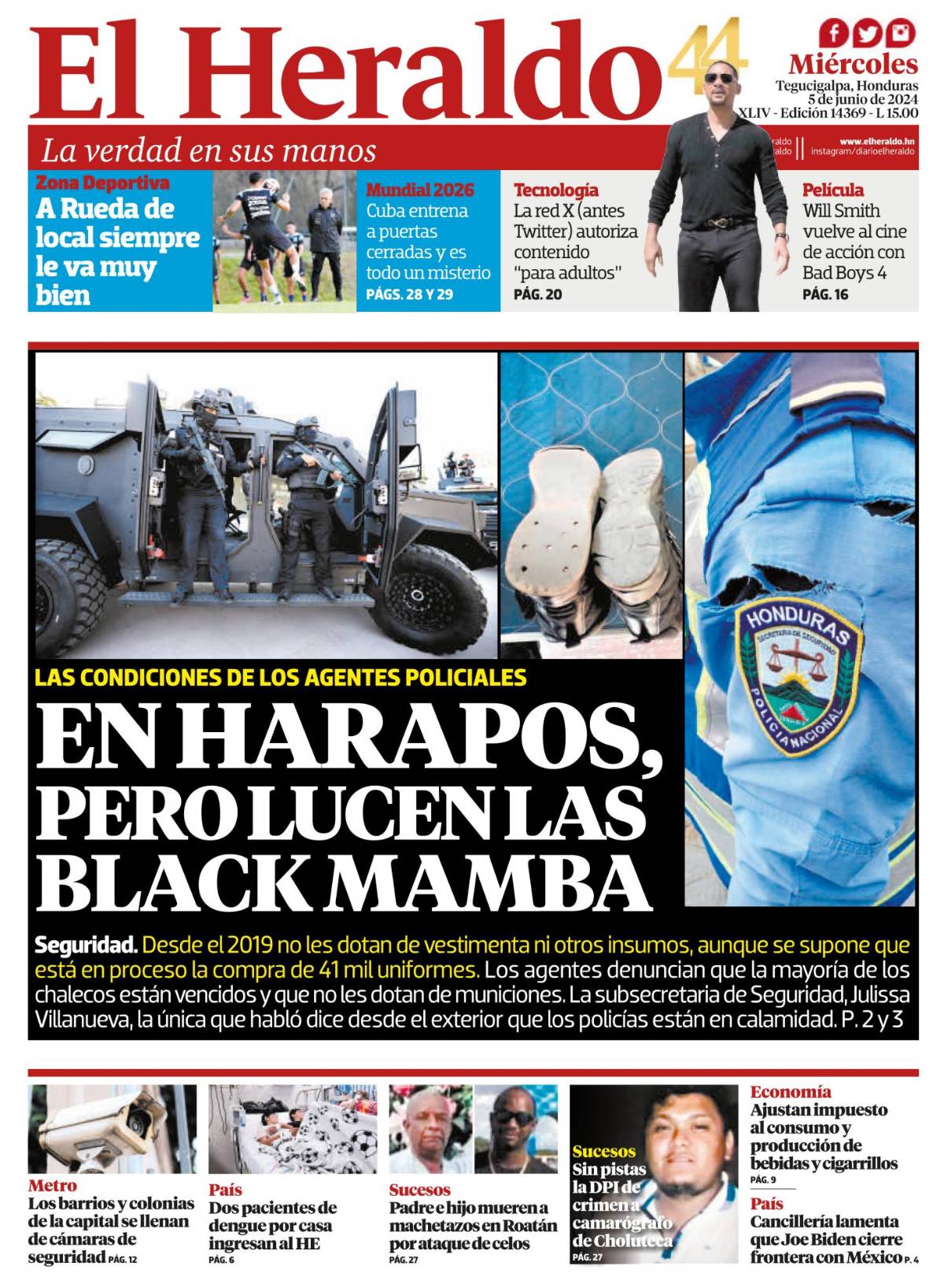 En harapos, pero lucen las Black Mamba