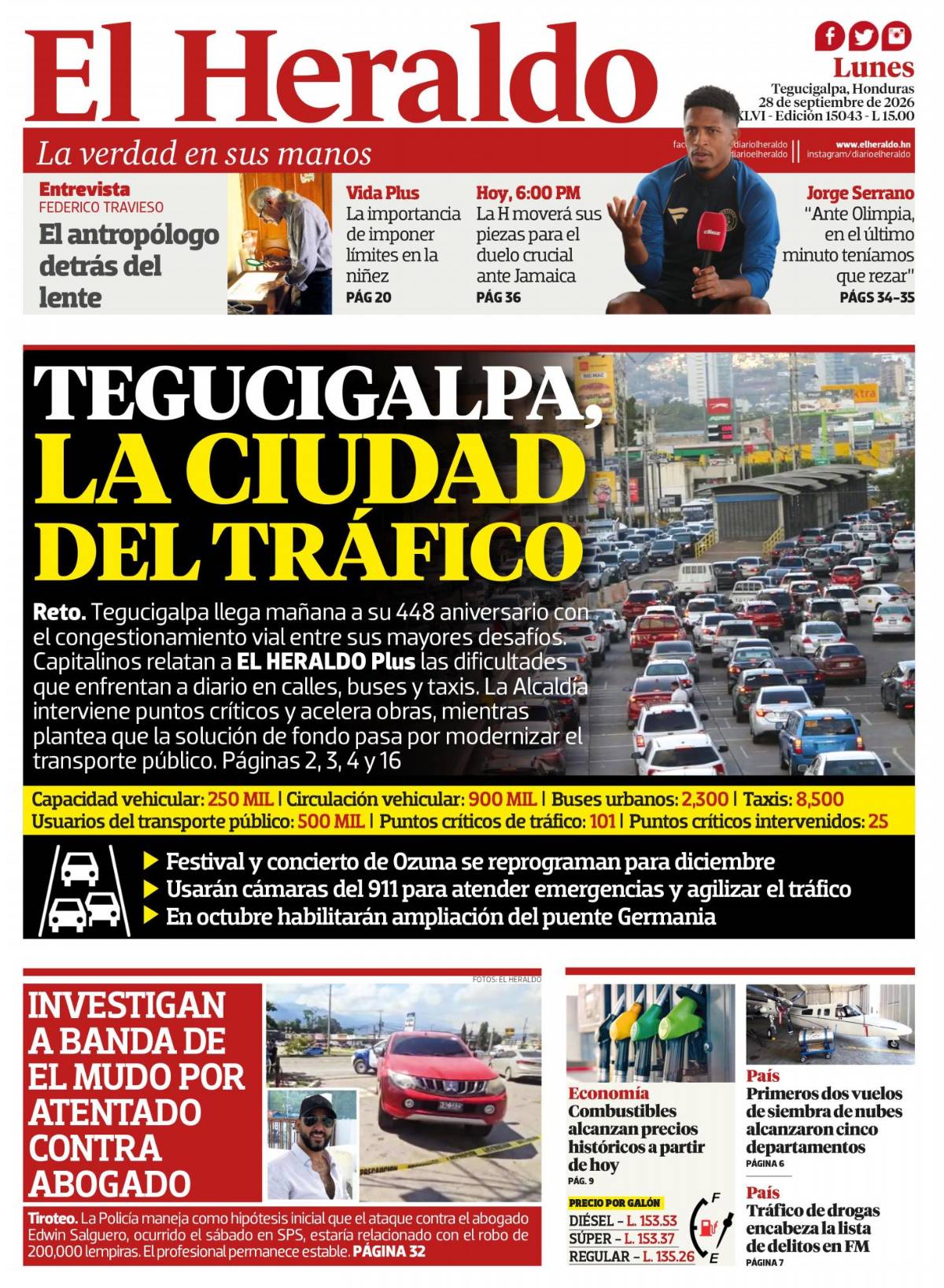 Tegucigalpa, la ciudad del tráfico
