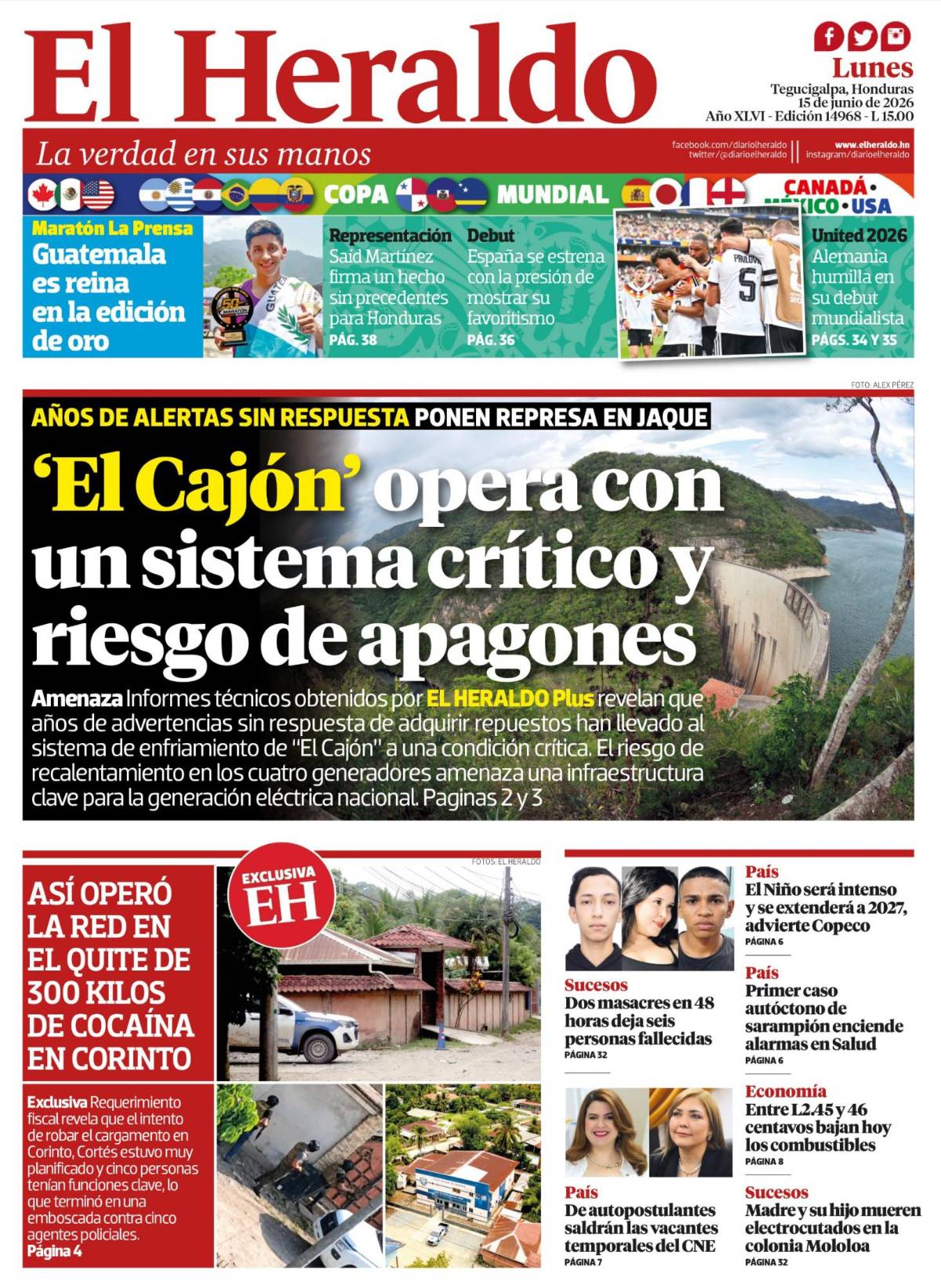El Cajón opera con un sistema crítico y riesgo de apagones