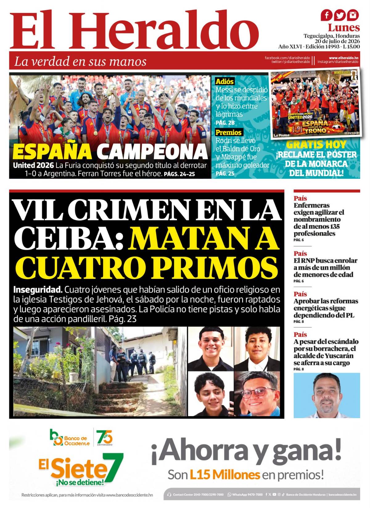 Vil crimen en La Ceiba: matan a cuatro primos