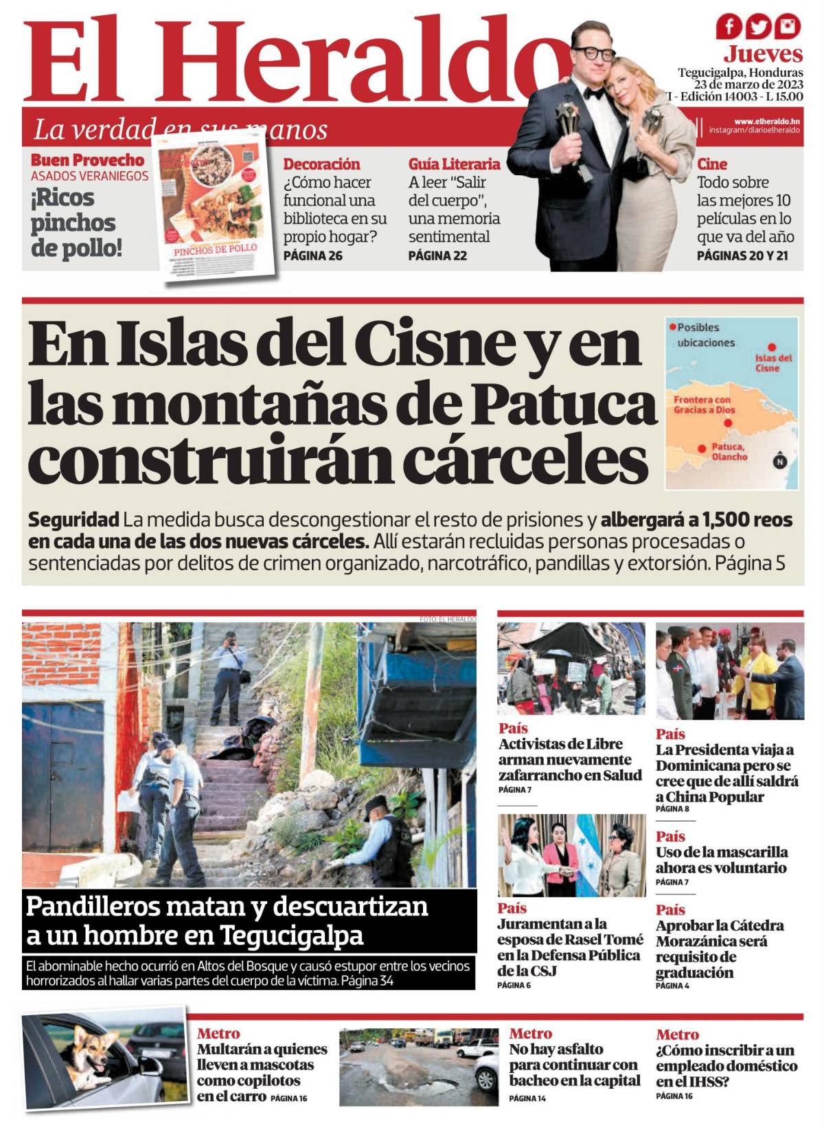 En islas del Cisne y en las montañas de Patuca construirán cárceles