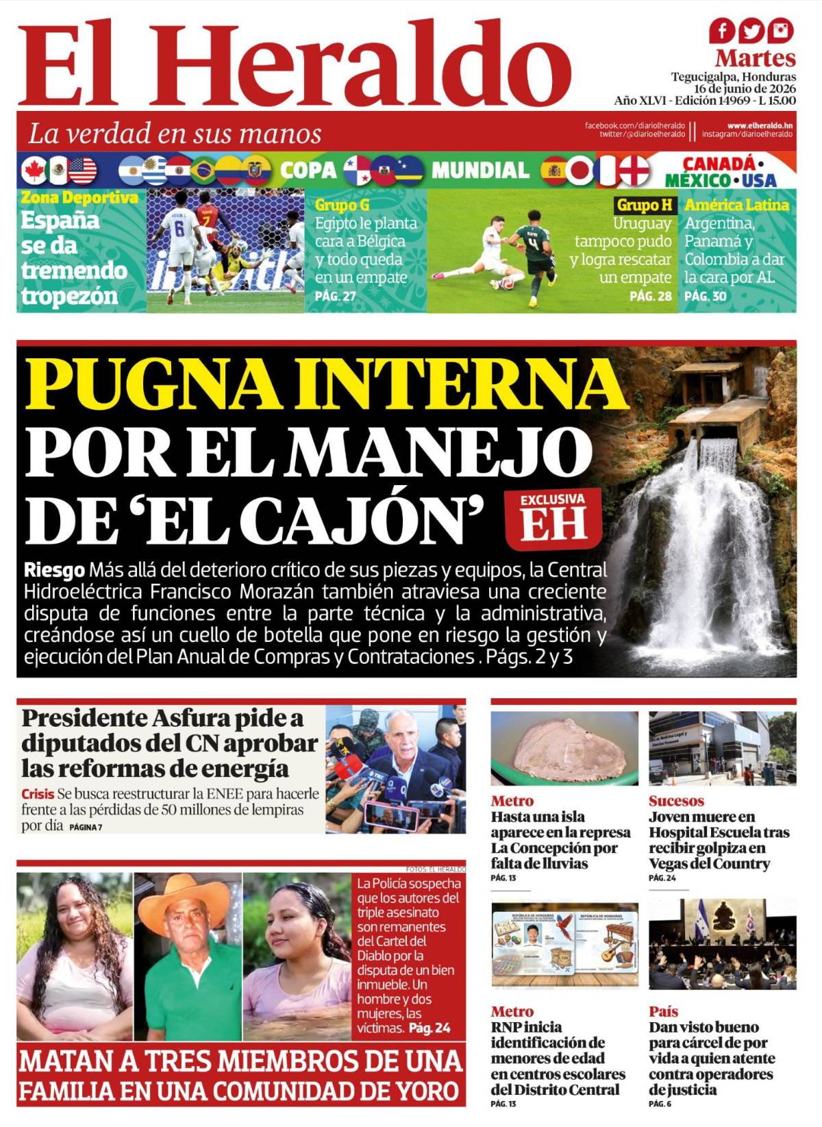 Pugna interna por el manejo de El Cajón