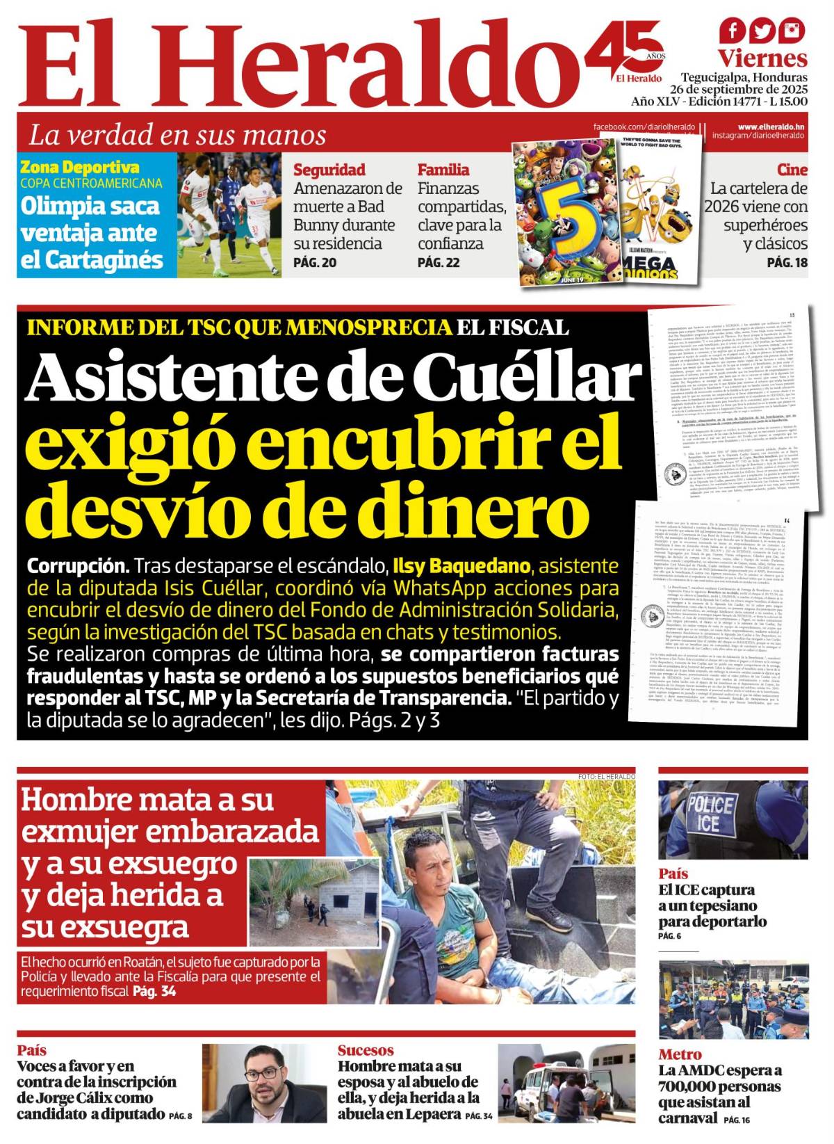 Asistente de Cuéllar exigió encubrir el desvío de dinero