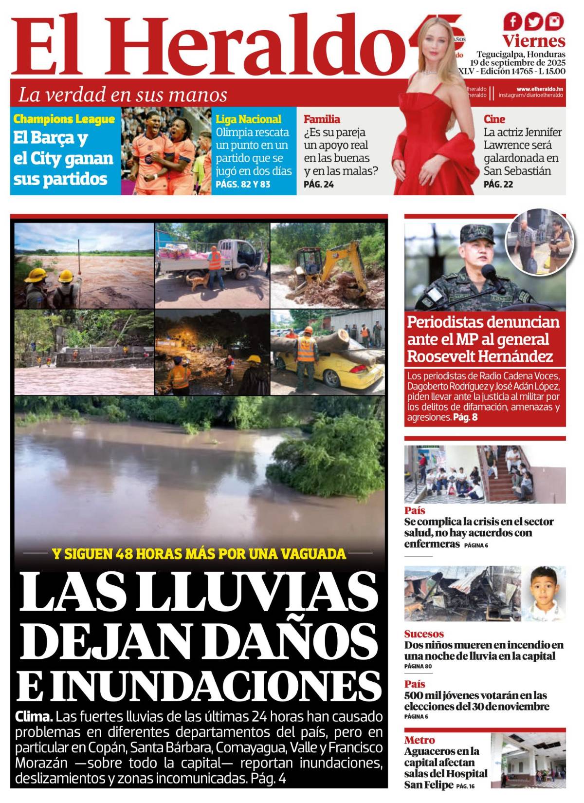 Las lluvias dejan daños e inundaciones