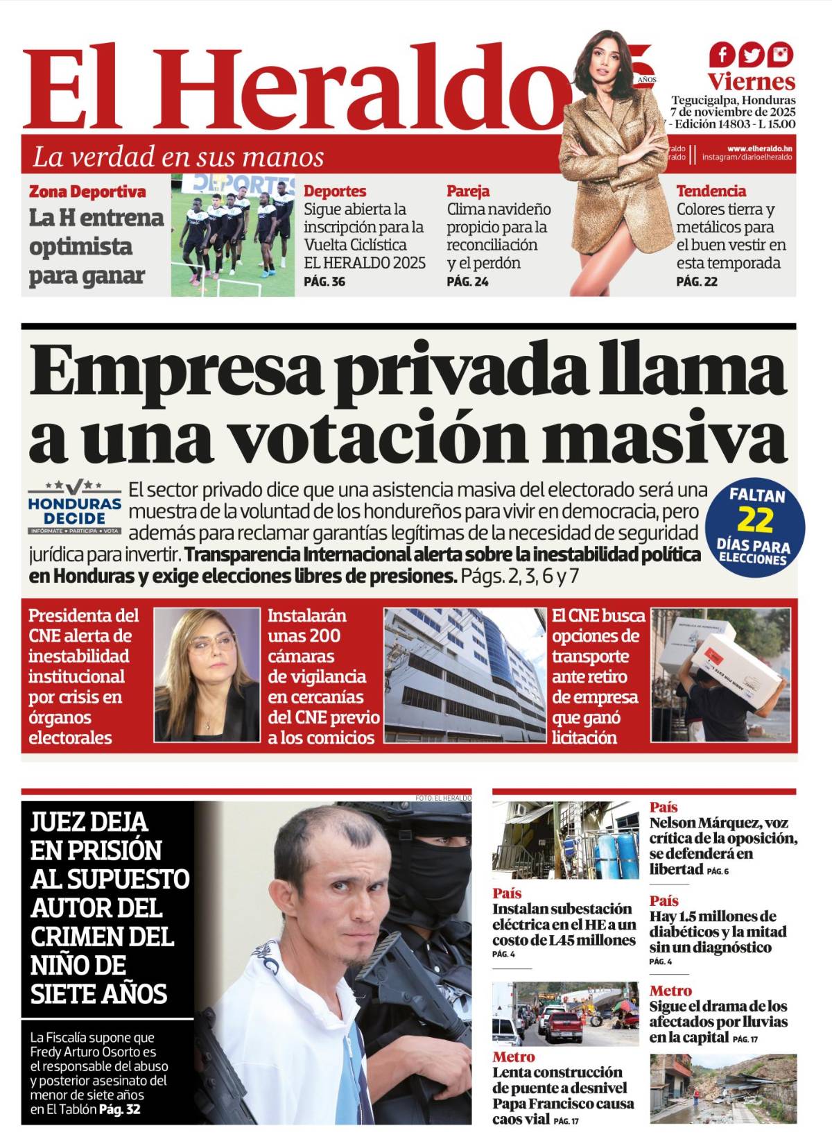 Empresa privada llama a una votación masiva