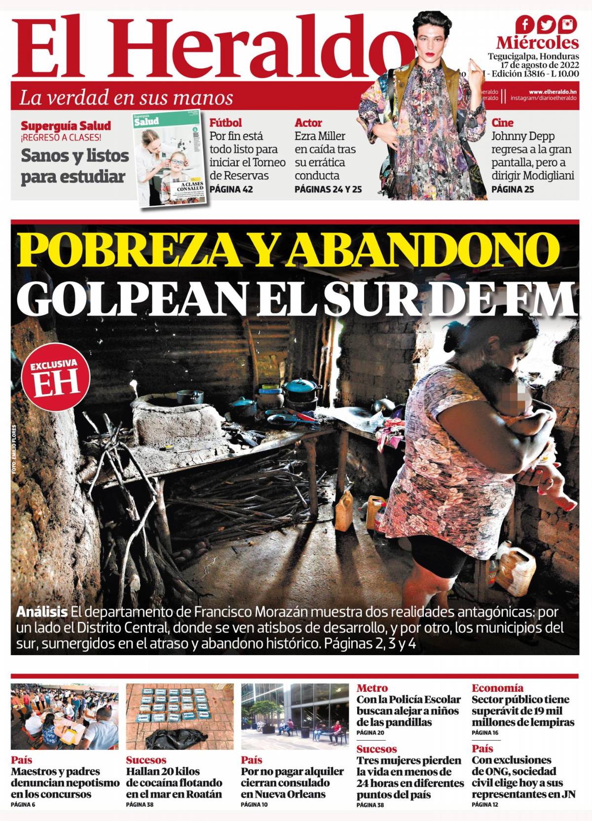 Pobreza y abandono golpean el sur de FM