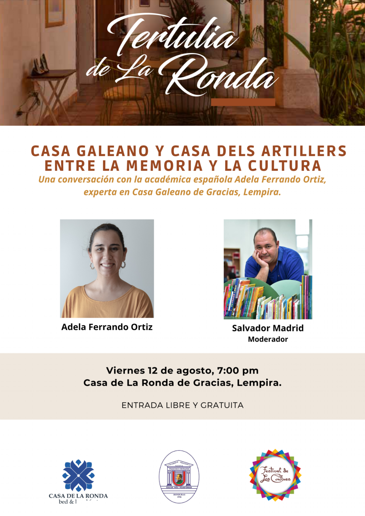 Realizarán conversatorio para imaginar la Casa Galeano de Gracias, Lempira