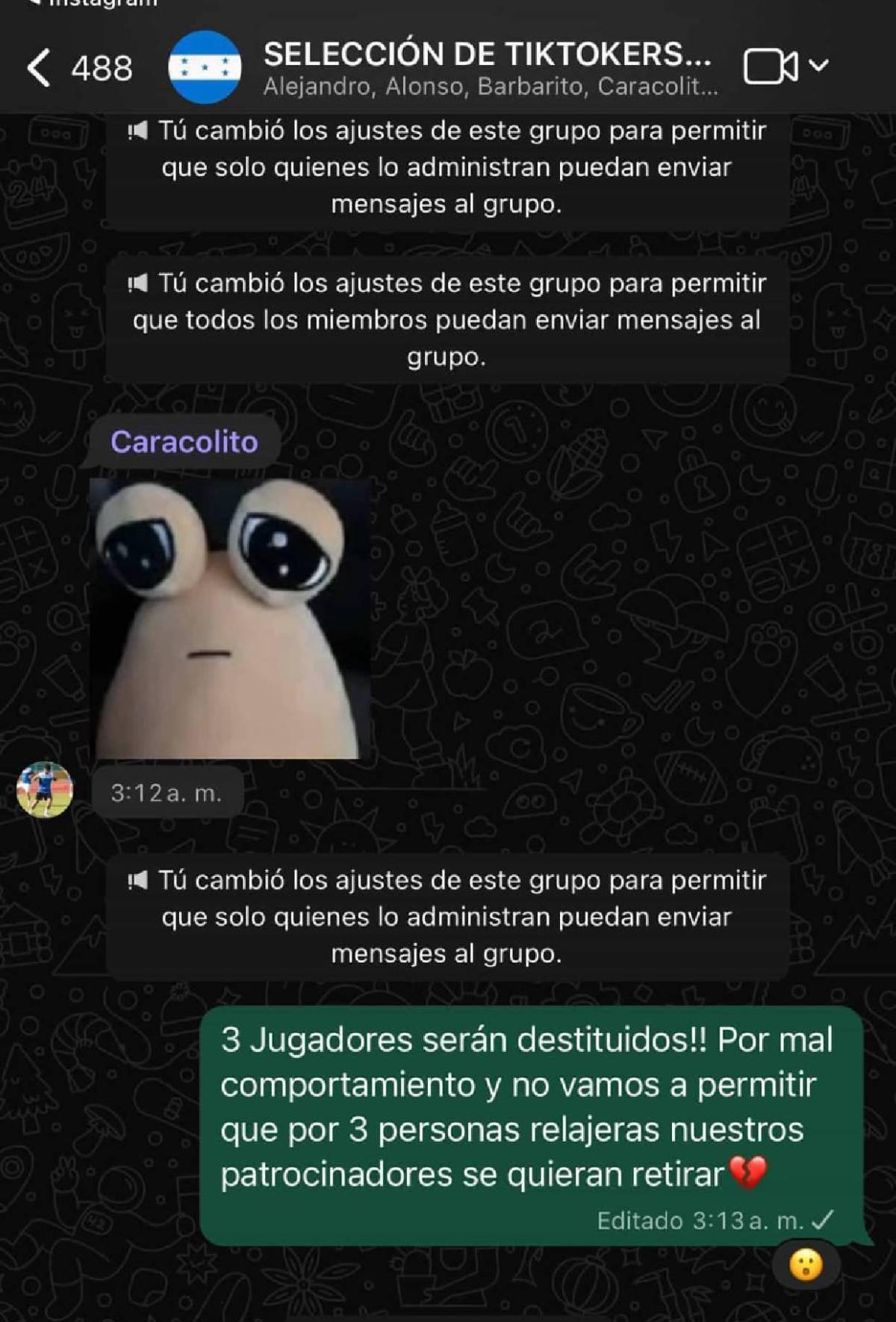 Supremo expulsa a jugadores de la selección de tiktokers por altercado en centro comercial