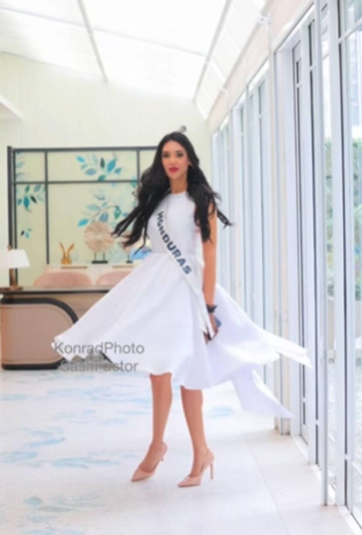 El poderoso mensaje de Alejandra Fuentes en su vestido, durante ensayos de Miss Universo