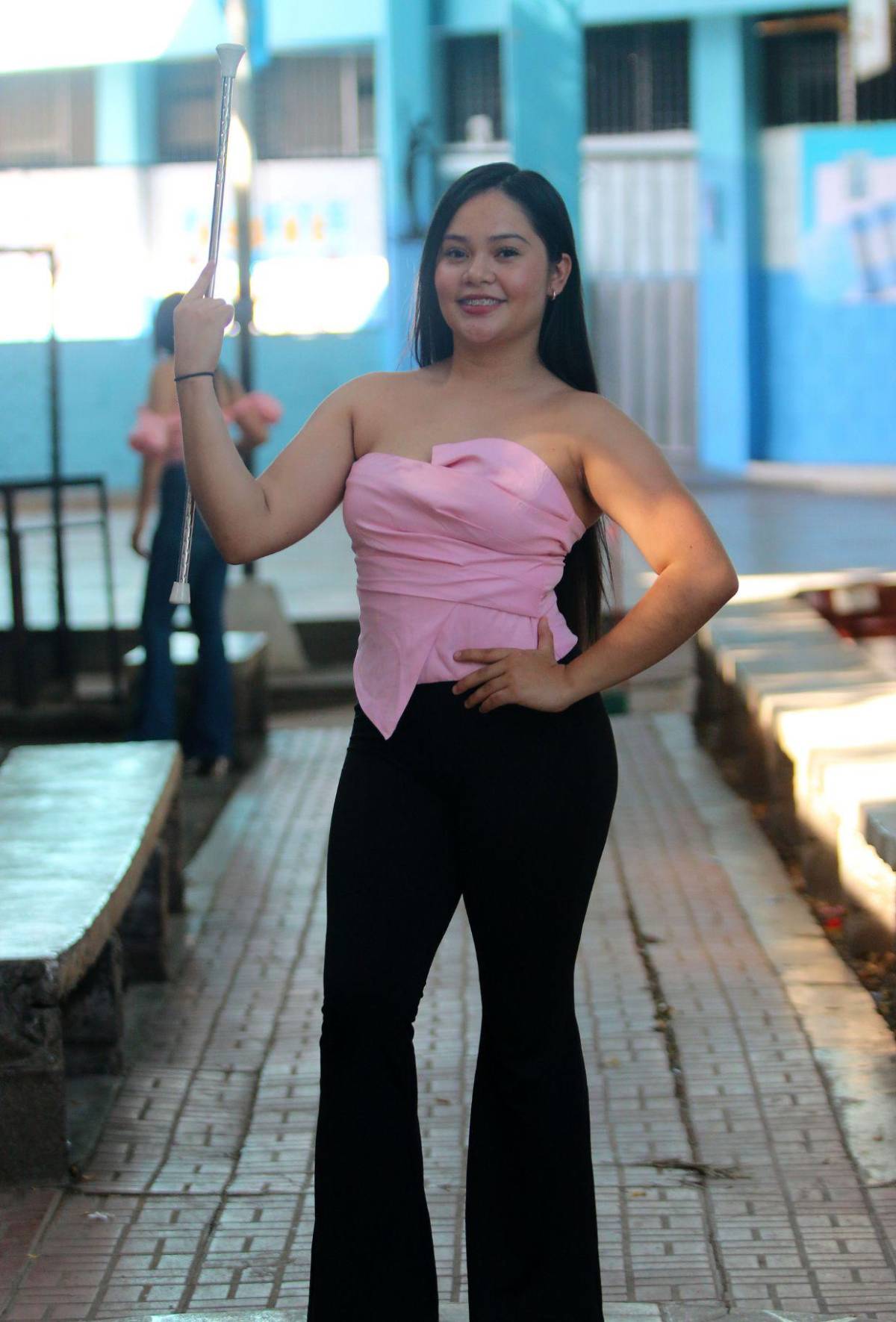 El encanto juvenil de las palillonas del Técnico Nueva Suyapa se alista para el 15 de septiembre