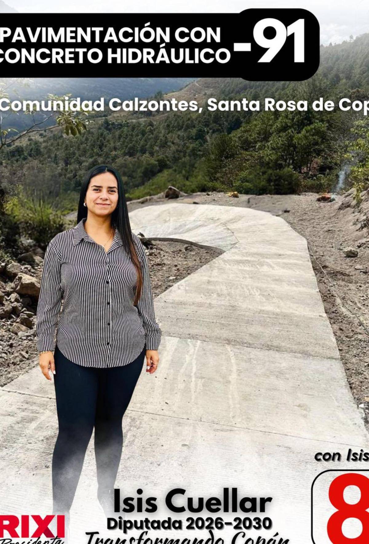 Pese a ser suspendida de Libre, Isis Cuéllar participó en marcha del partido en SPS