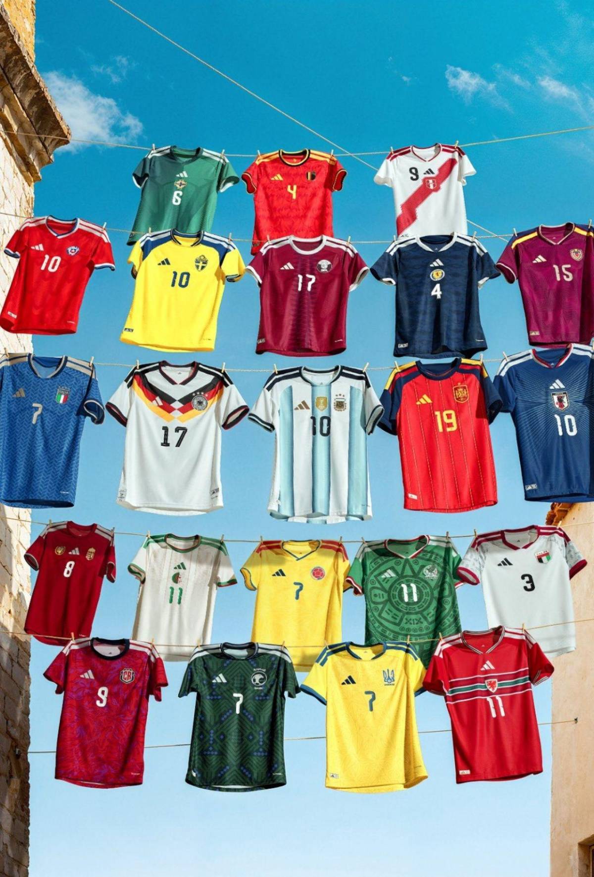 Adidas presenta nuevas camisetas para sus selecciones en la temporada 2026/2027