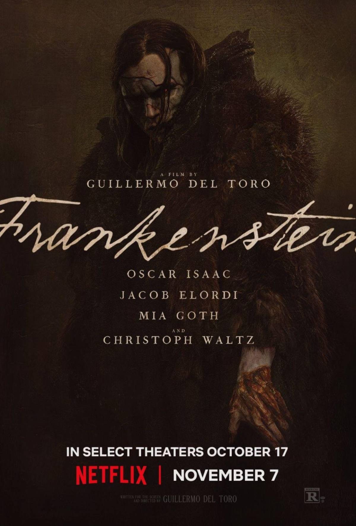 Frankenstein se acerca: Netflix publica nuevos posters oficiales