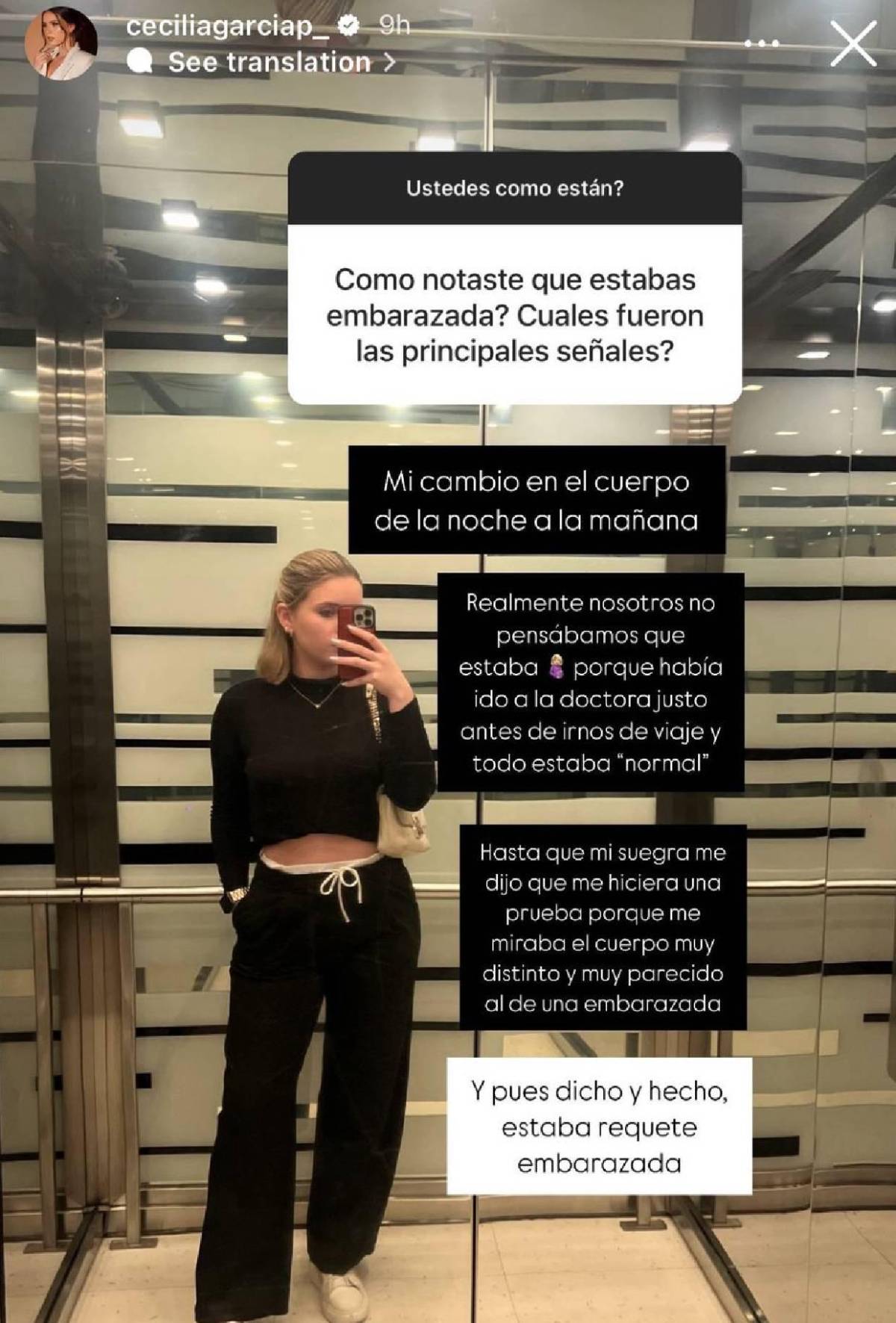 Cecilia García revela cómo se dio cuenta que estaba embarazada de Agustín Auzmendi