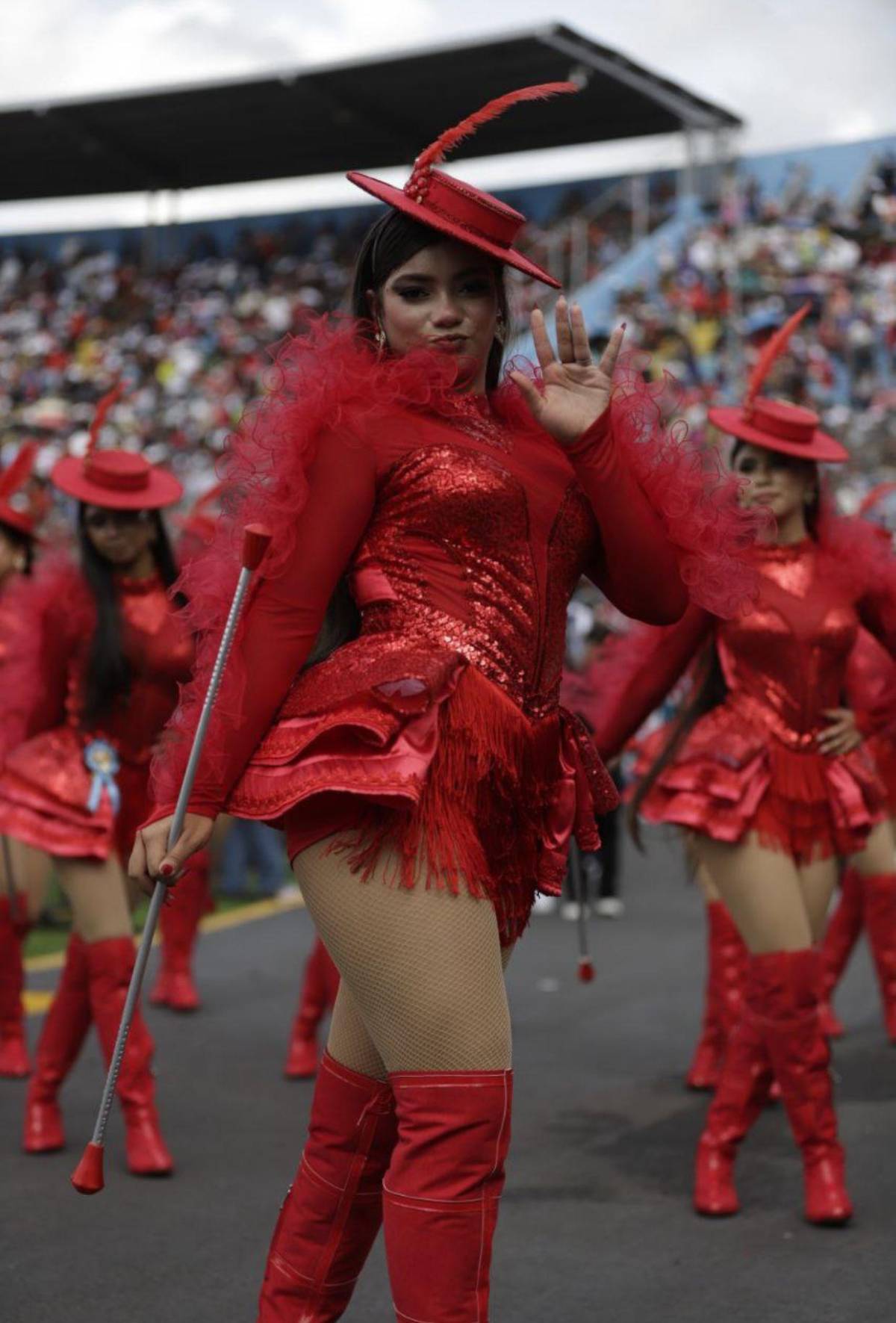 Saylin Bonilla, del Vuelo de Águila, se roba las miradas en el Estadio Nacional