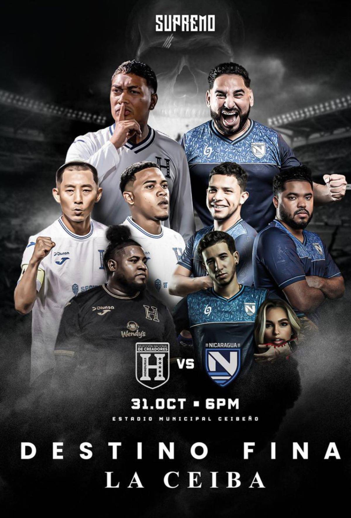 Supremo hará partido de tiktokers en La Ceiba y anuncia premio de L100 mil, ¿cómo ganarlos?