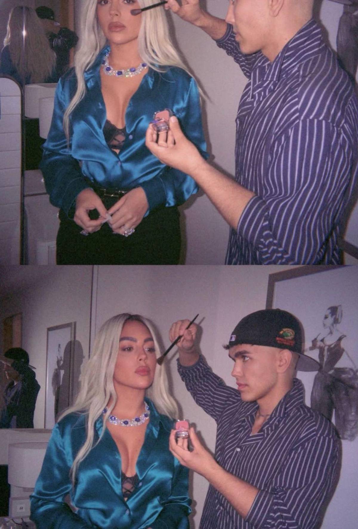 Georgina Rodríguez sorprende con cambio de look: aparece rubia al estilo Kim Kardashian