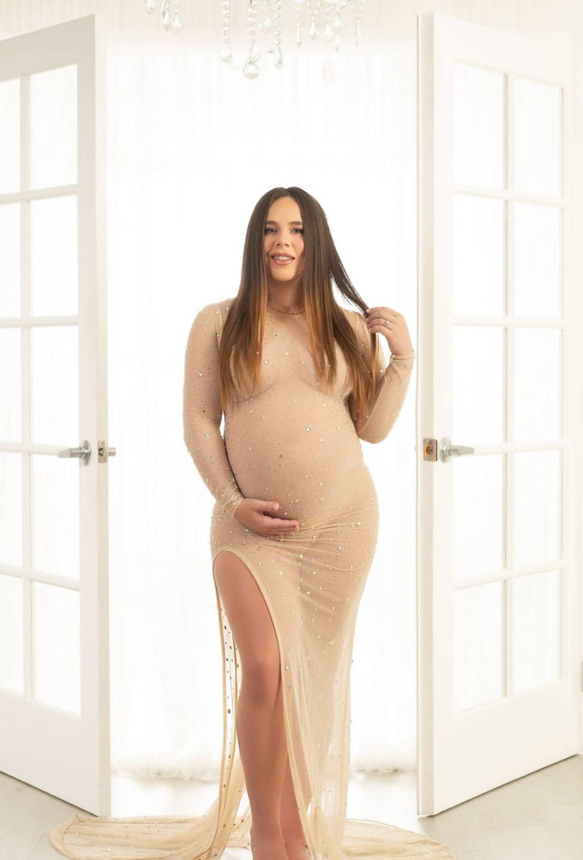 Así luce Antonia Botero, de Los Chicaneros, en la recta final de su embarazo