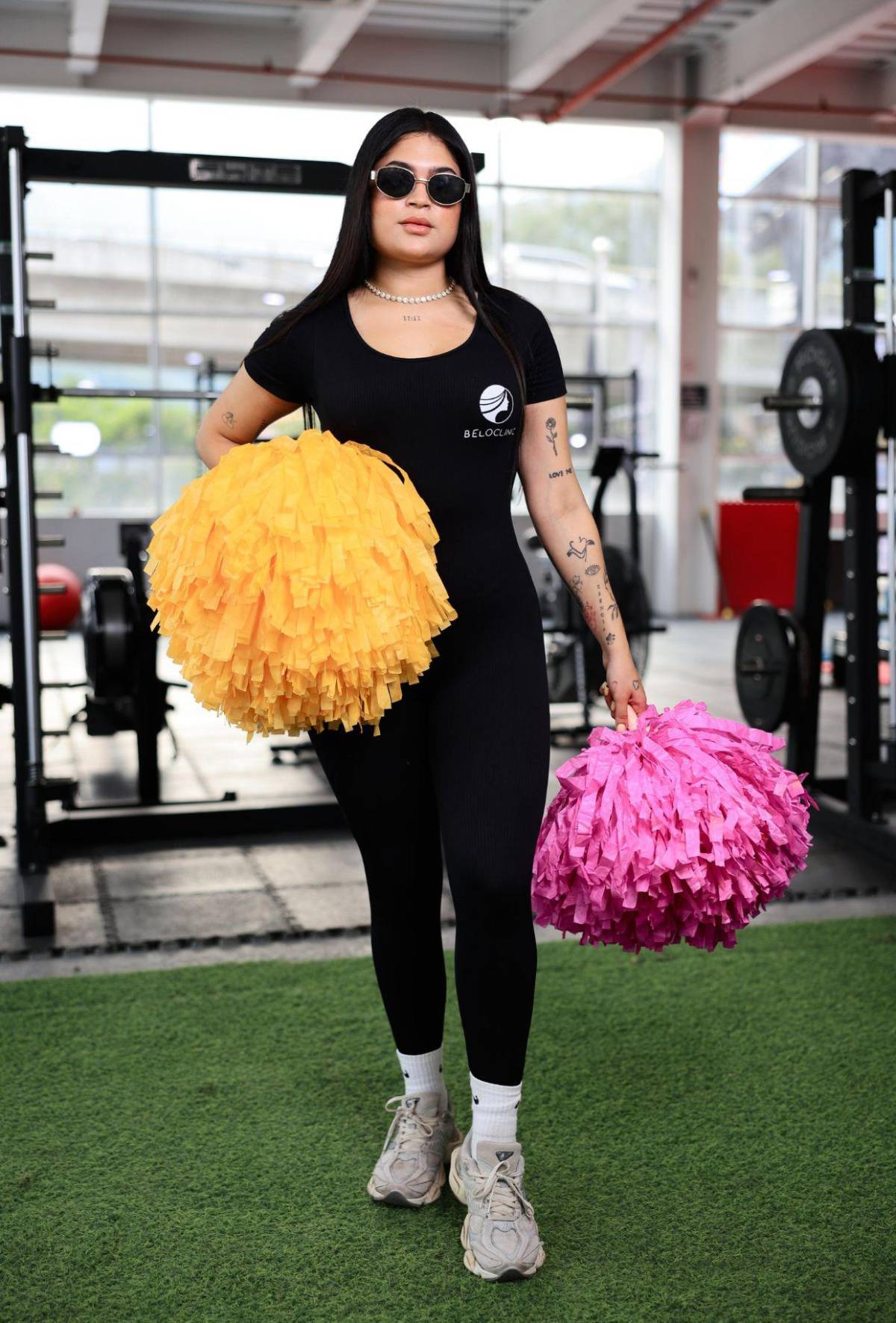 Pomponeras de la selección de tiktokers de Honduras se preparan para el juego ante El Salvador