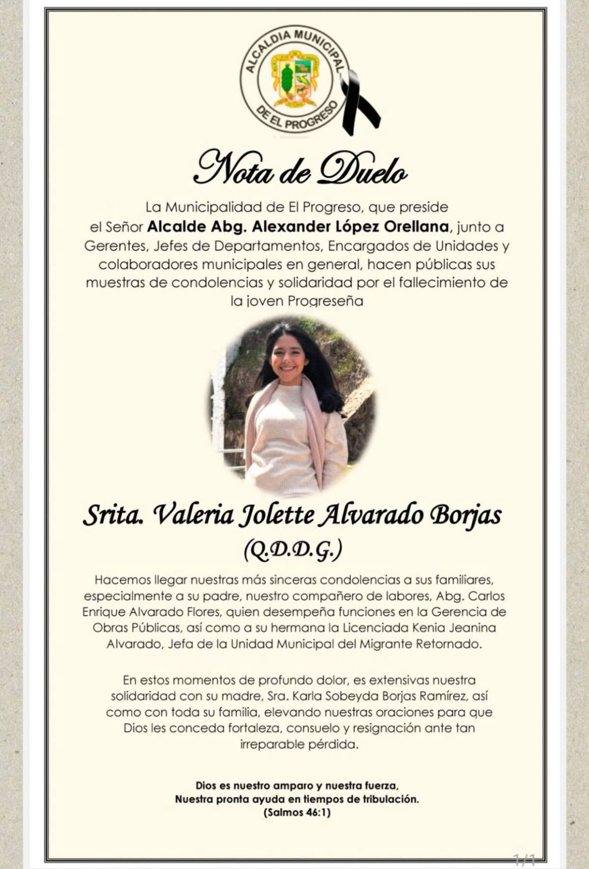 Detenidos dos sospechosos de la muerte de Valeria Alvarado, estudiante de Medicina