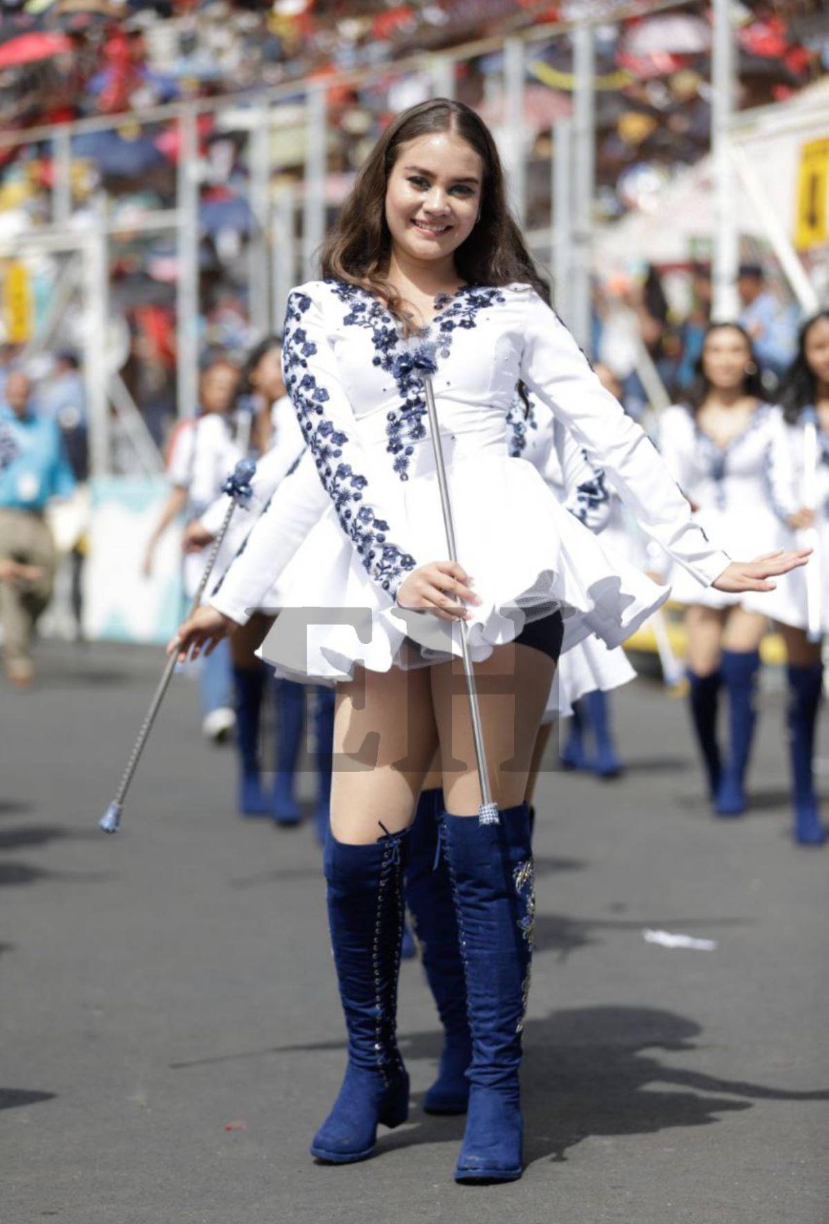 Ana Sofía Banegas, del Cultura Nacional School, una de las más aplaudidas en los desfiles patrios